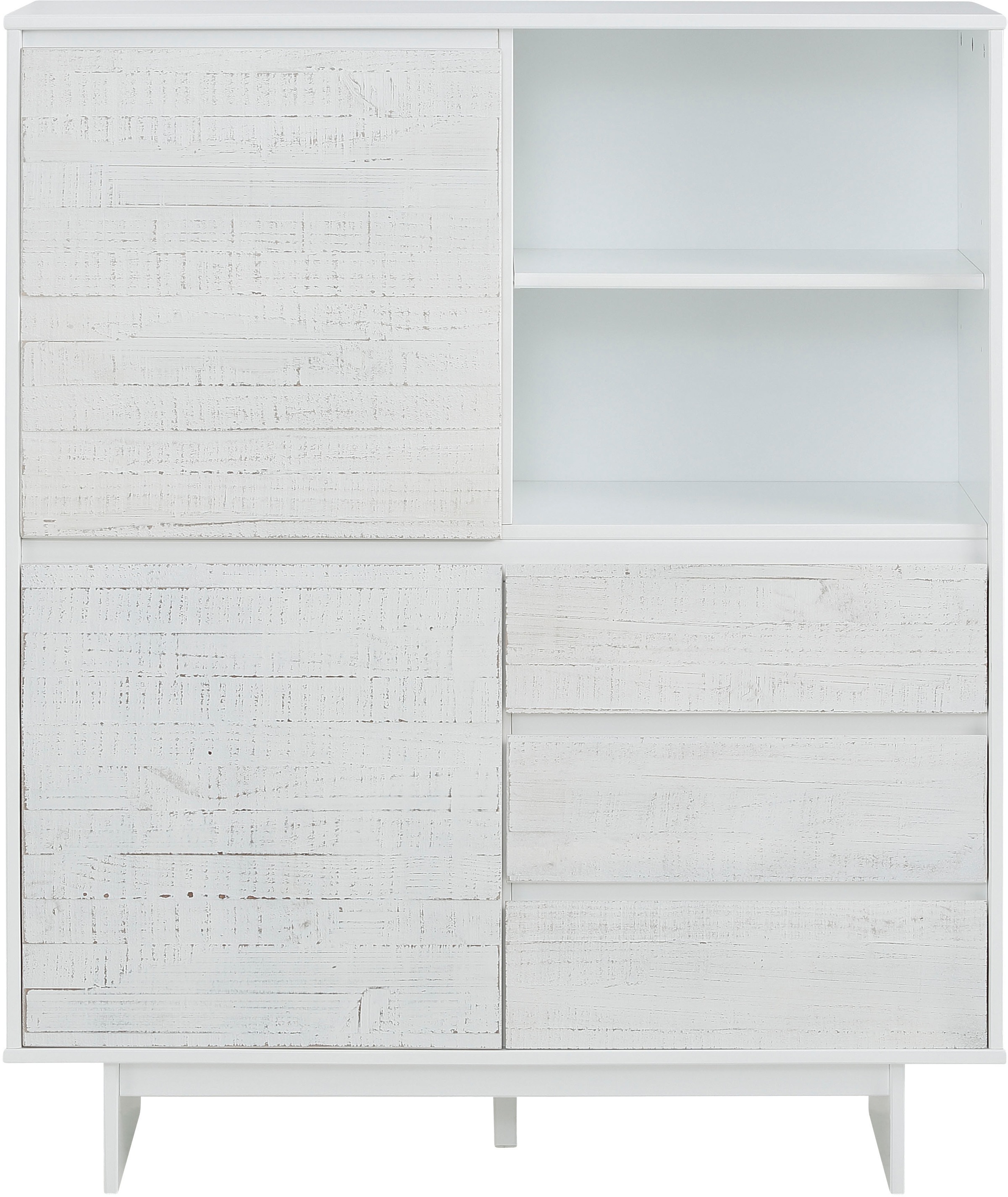 OTTO home Highboard "Morgan Midischrank" Kommode aus massivem Kiefernholz, günstig online kaufen