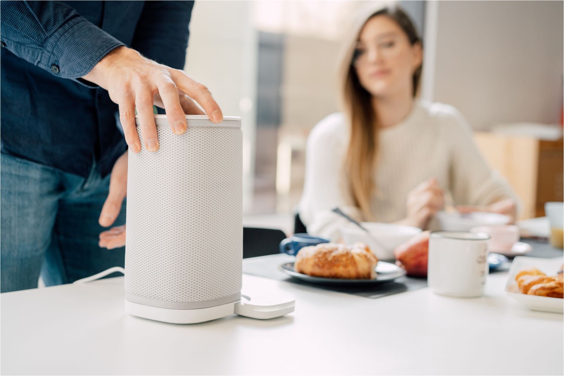 Vitesy Luftreiniger »Eteria – Smarte Filtertechnologie für reine Raumluft«, für 20 m² Räume, Waschbarer Filter, Beseitigt Mikroben, Schimmel, VOCs und Viren