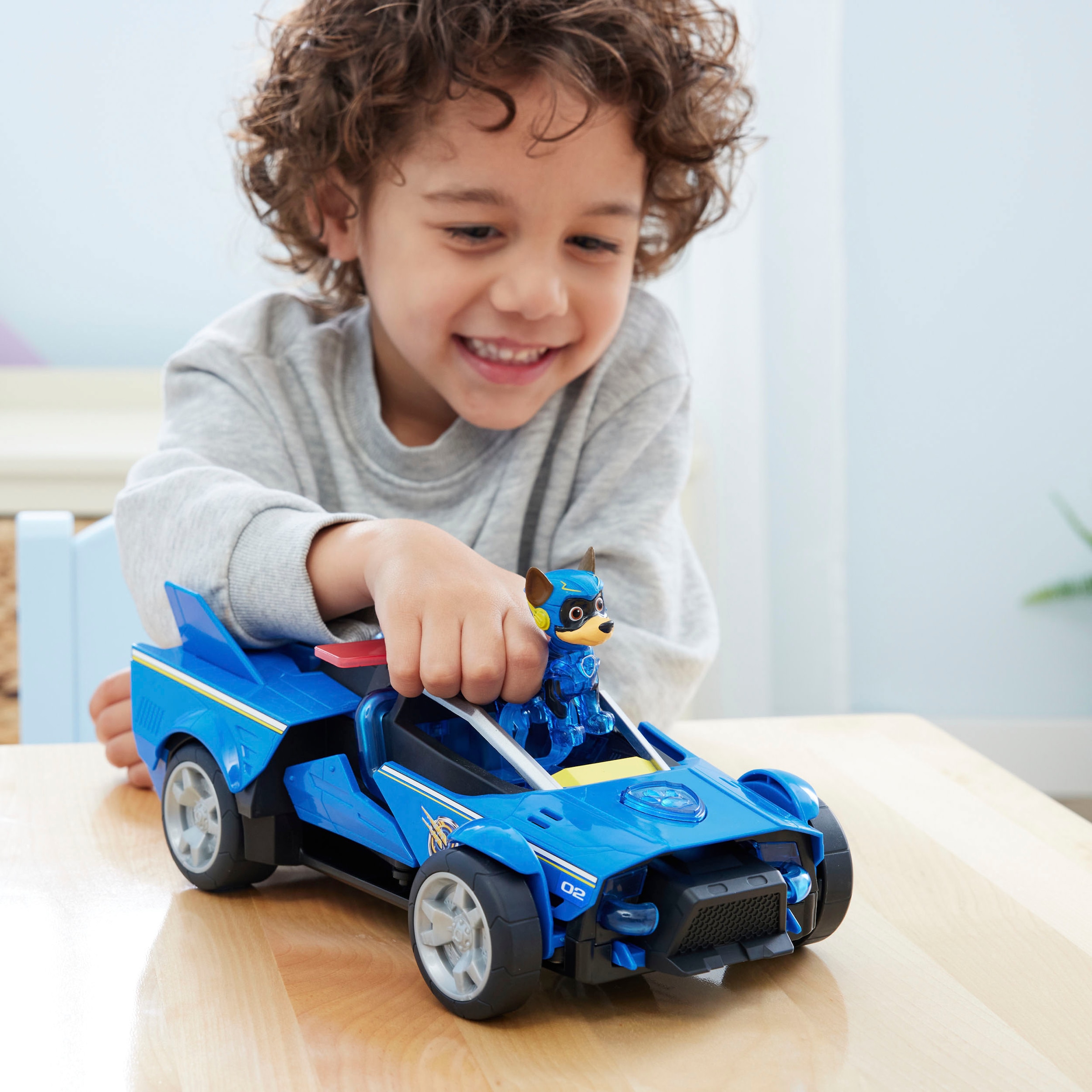 Spin Master Spielzeug-Rennwagen »Paw Patrol - Movie II - Chases Deluxe Raketen-Fahrzeug«, Superhelden-Raketenfahrzeug inkl. Chase Figur