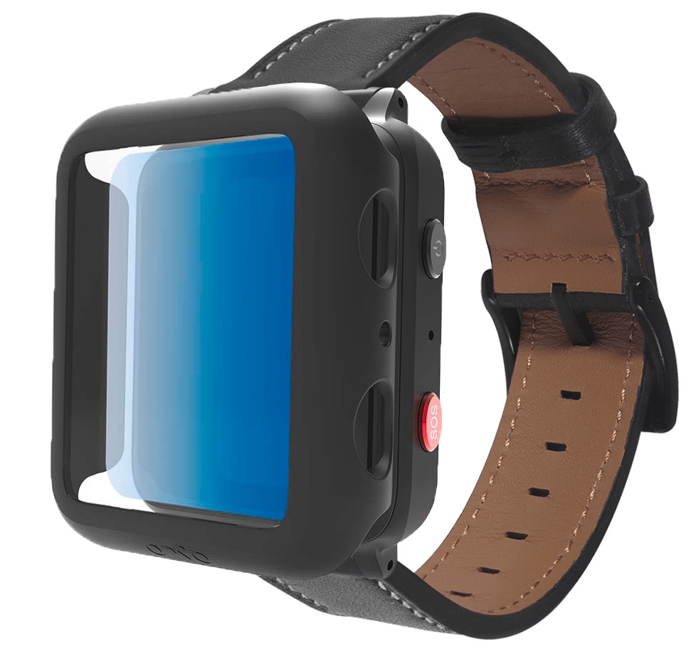 ANIO Displayschutzglas »Schutz Case (Smartwatch Protector-Case)«, für Anio 5-Anio care+, Displayschutzfolie, Schutzfolie, Bildschirmschutz, kratz- & stoßfest