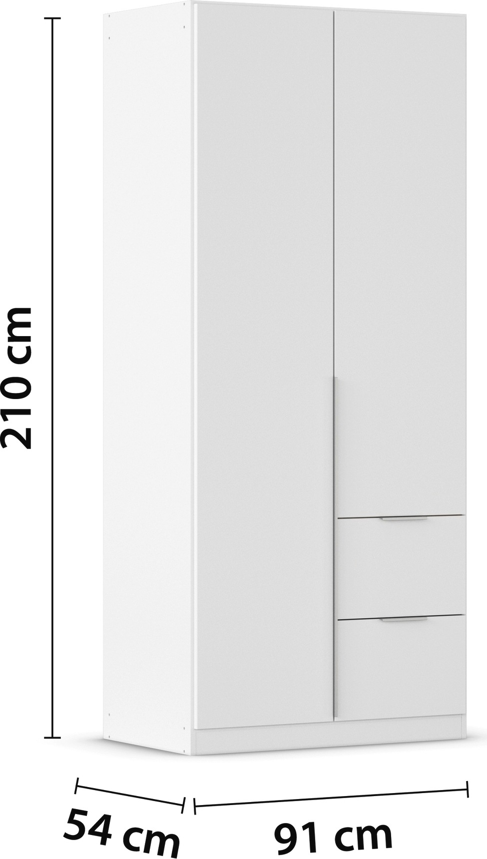 rauch Drehtürenschrank »Kleiderschrank Schrank Garderobe AGORDO mit Dekor- oder Hochglanzfront«, mit Außenschubkästen, in 6 Breiten und 2 Höhen MADE IN GERMANY