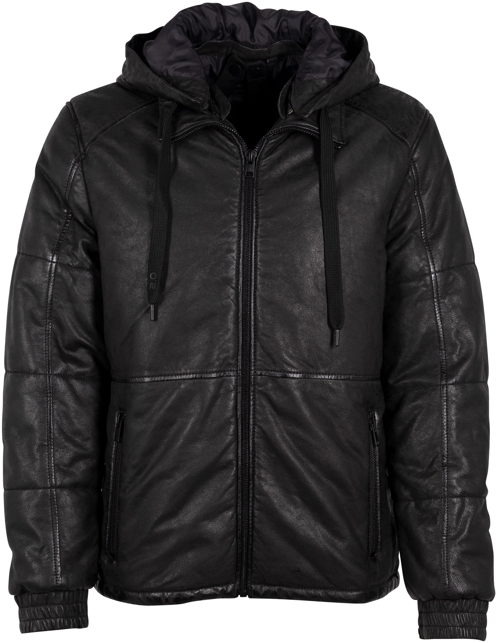 Mauritius Lederjacke "G2MAbito OS" mit Kapuze mit Kapuze, Reißverschluss, R günstig online kaufen