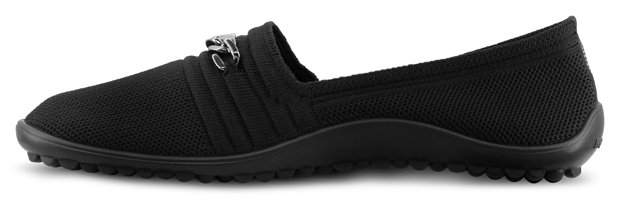 Leguano Barfußschuh »LADY FAMOUS«  Flats, Ballerina, Bequemschuh mit goldfarbener Zierkette