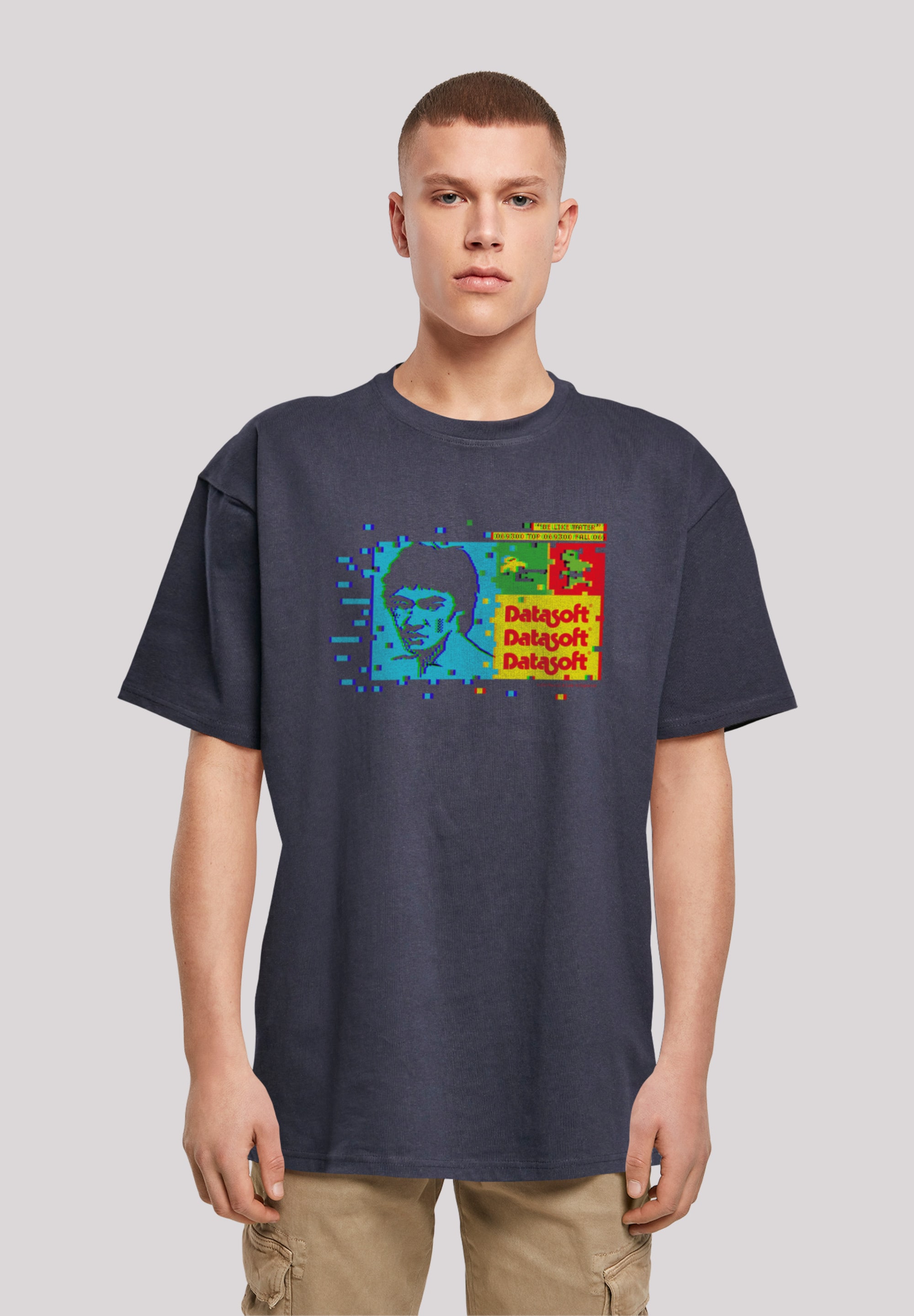 T-Shirt »Bruce Lee Be Like Water Retro Gaming SEVENSQUARED«, Print