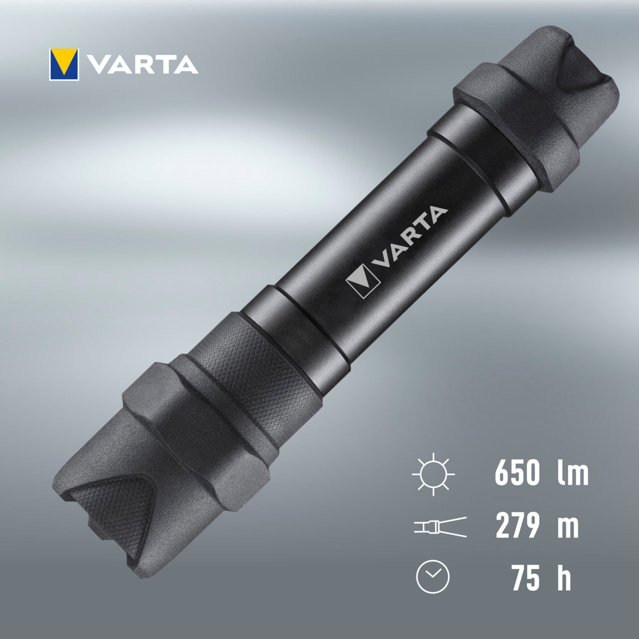 VARTA Taschenlampe »Indestructible F30 Aluminium und BAUR | Watt eloxiertes LED«, Rechnung auf stoßabsorbierend, wasser- Gehäuse Pro 6 staubdicht, bestellen