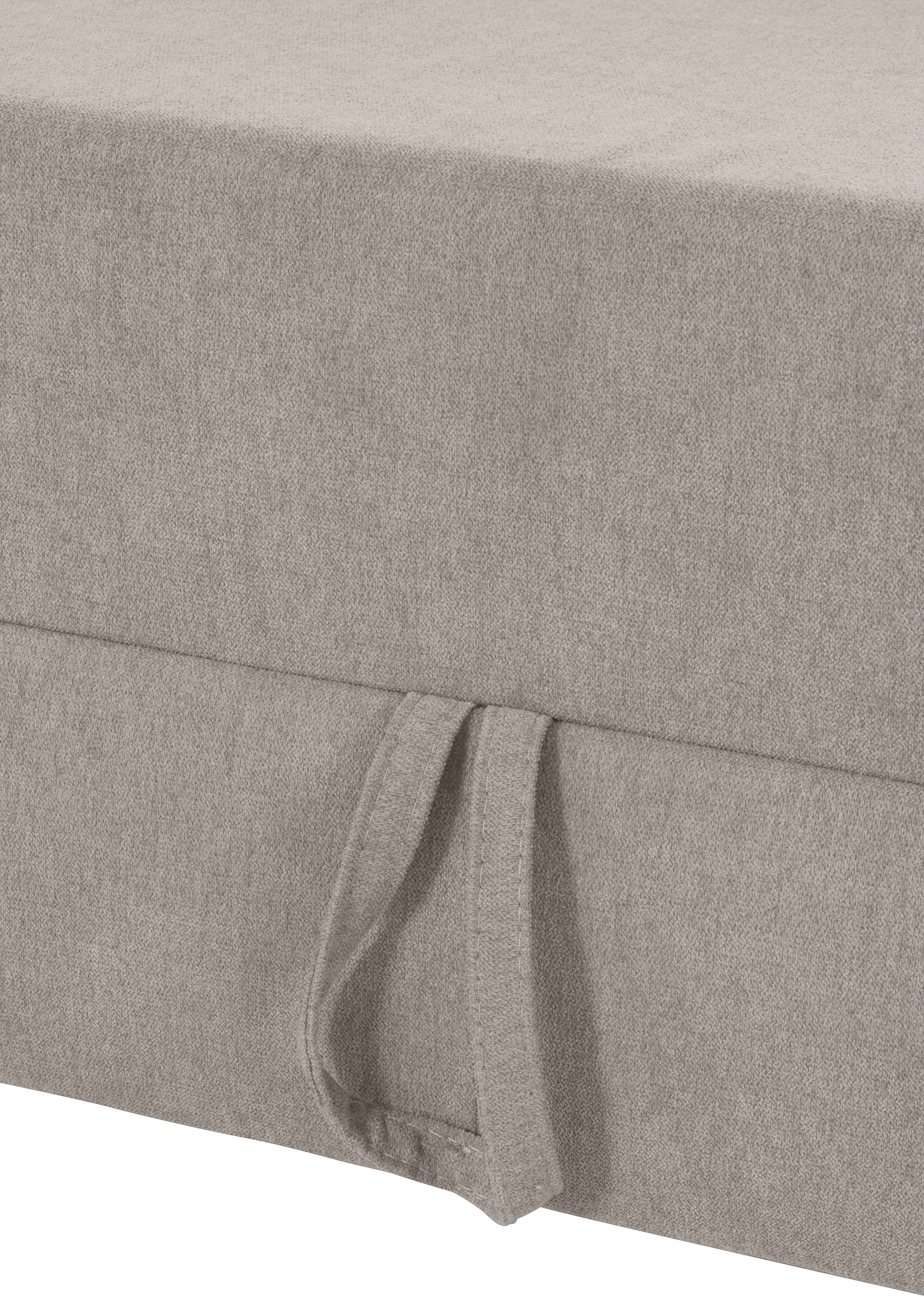 sit&more Ecksofa »Darwin L-Form«, inklusive Federkern, wahlweise mit Kopfteilverstellung, Bettfunktion