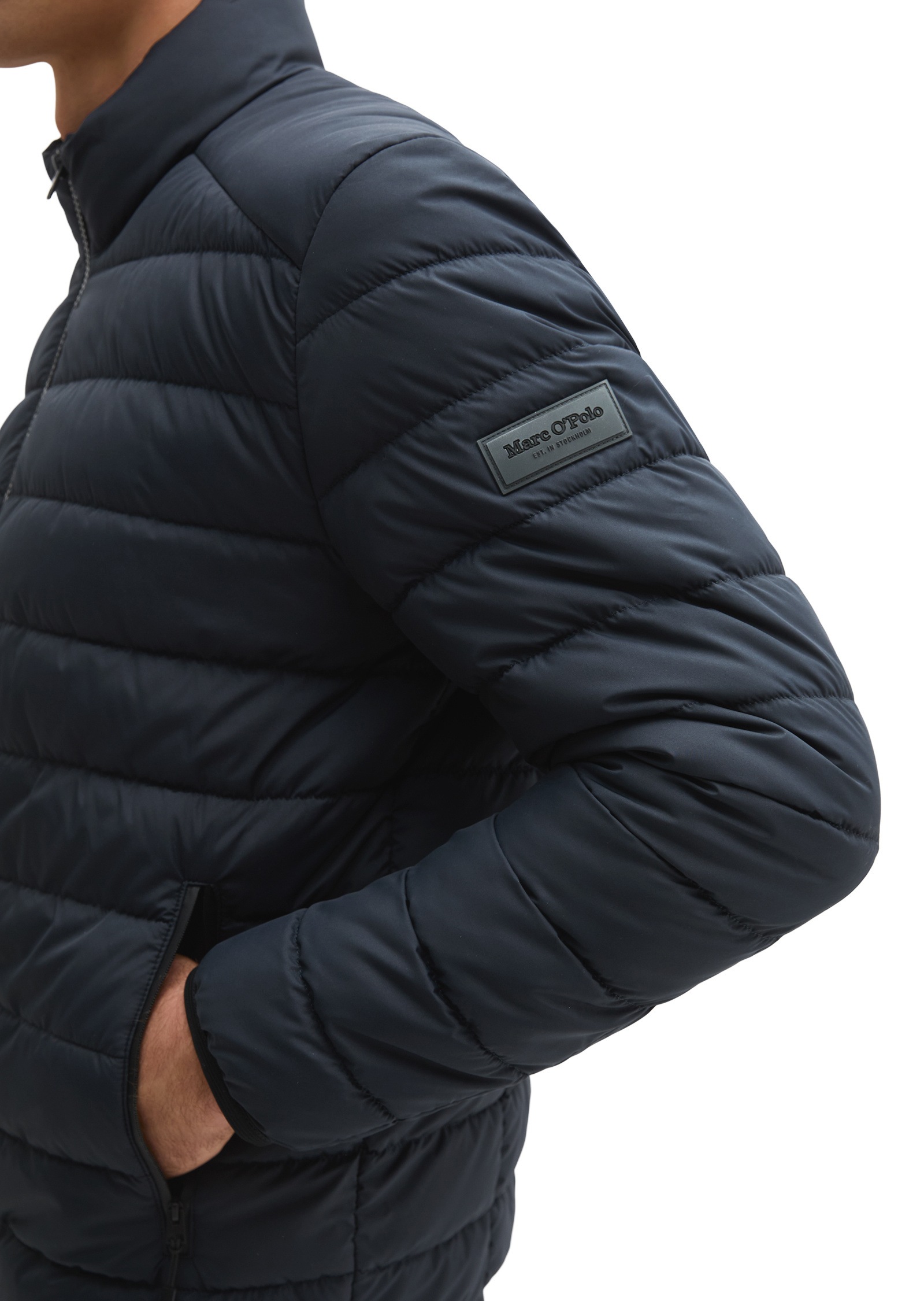 Marc O'Polo Outdoorjacke »aus recycelter Qualität« ohne Kapuze