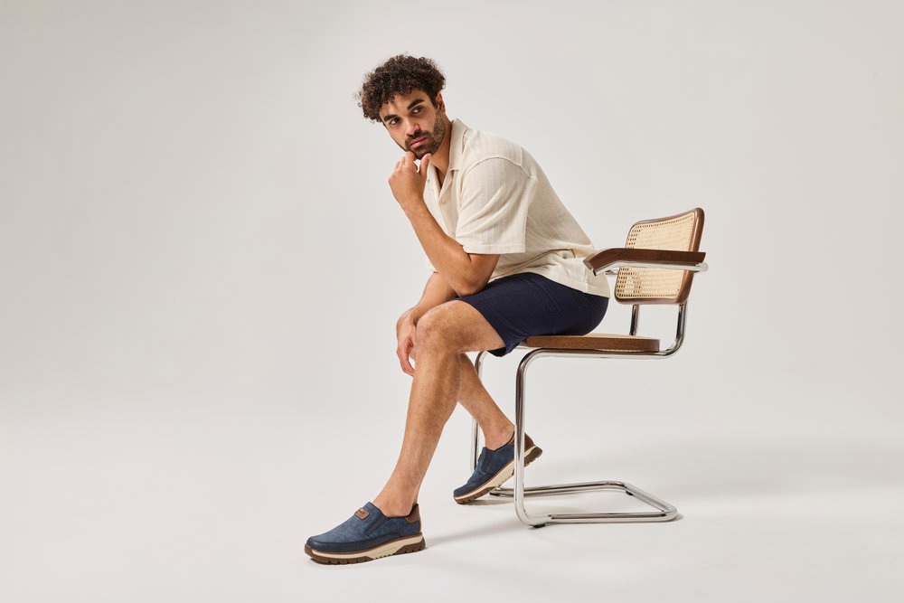 Rieker Slip-On Sneaker Slipper, Halbschuh, Freizeitsneaker mit Kontrastbesa günstig online kaufen