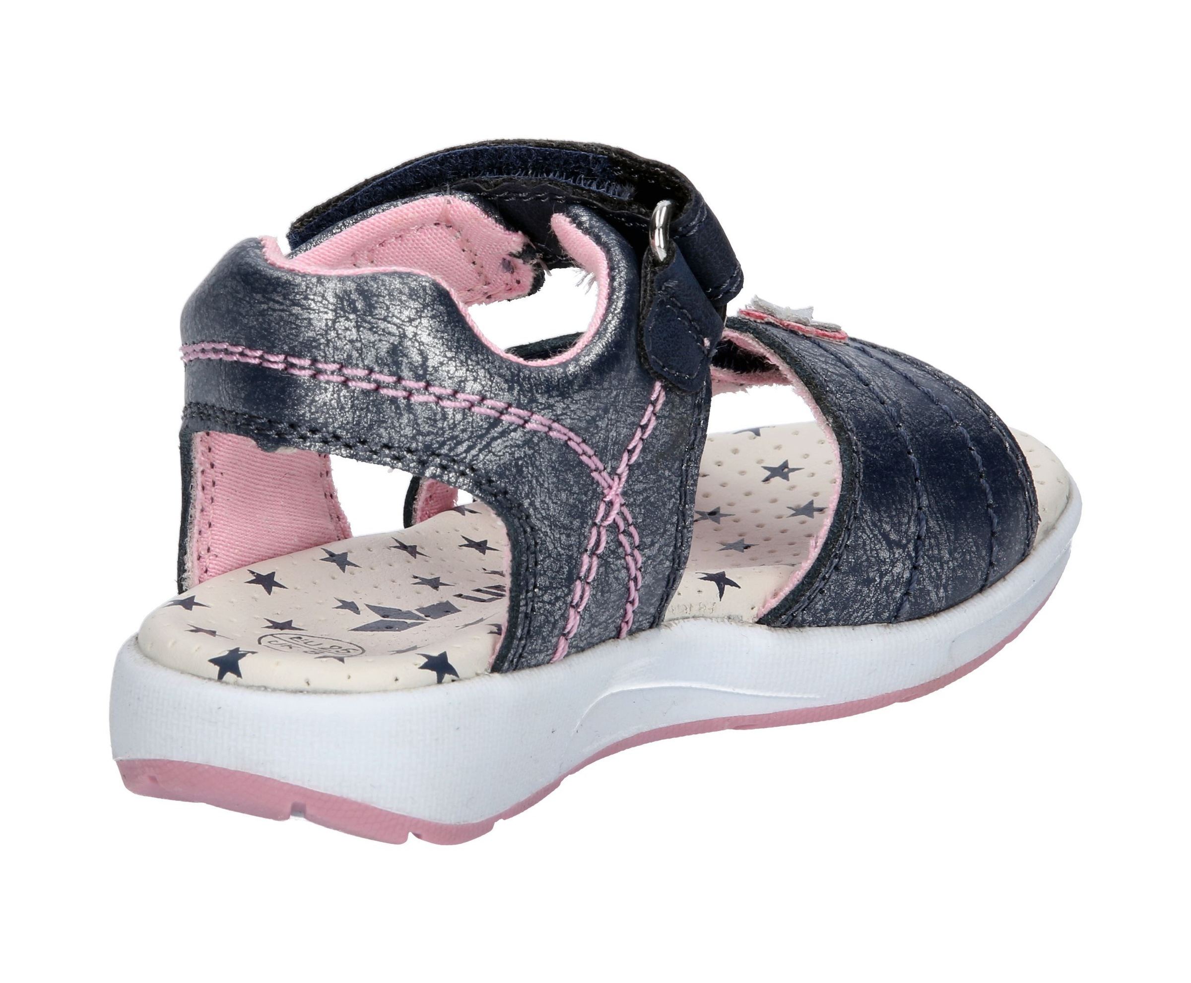 Sandale LICO "Sandale Madita V", Mädchen, Gr. 34, blau, Leder, Schuhe Sandale 3