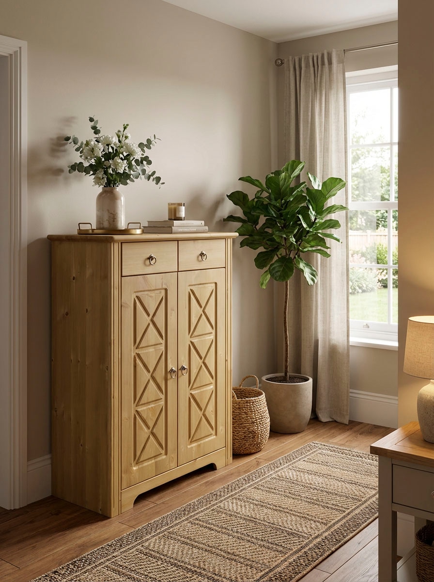 OTTO home Kommode "Hugo" B/T/H: 74/38/100 cm, aus massiver Kiefer, Breite 7 günstig online kaufen