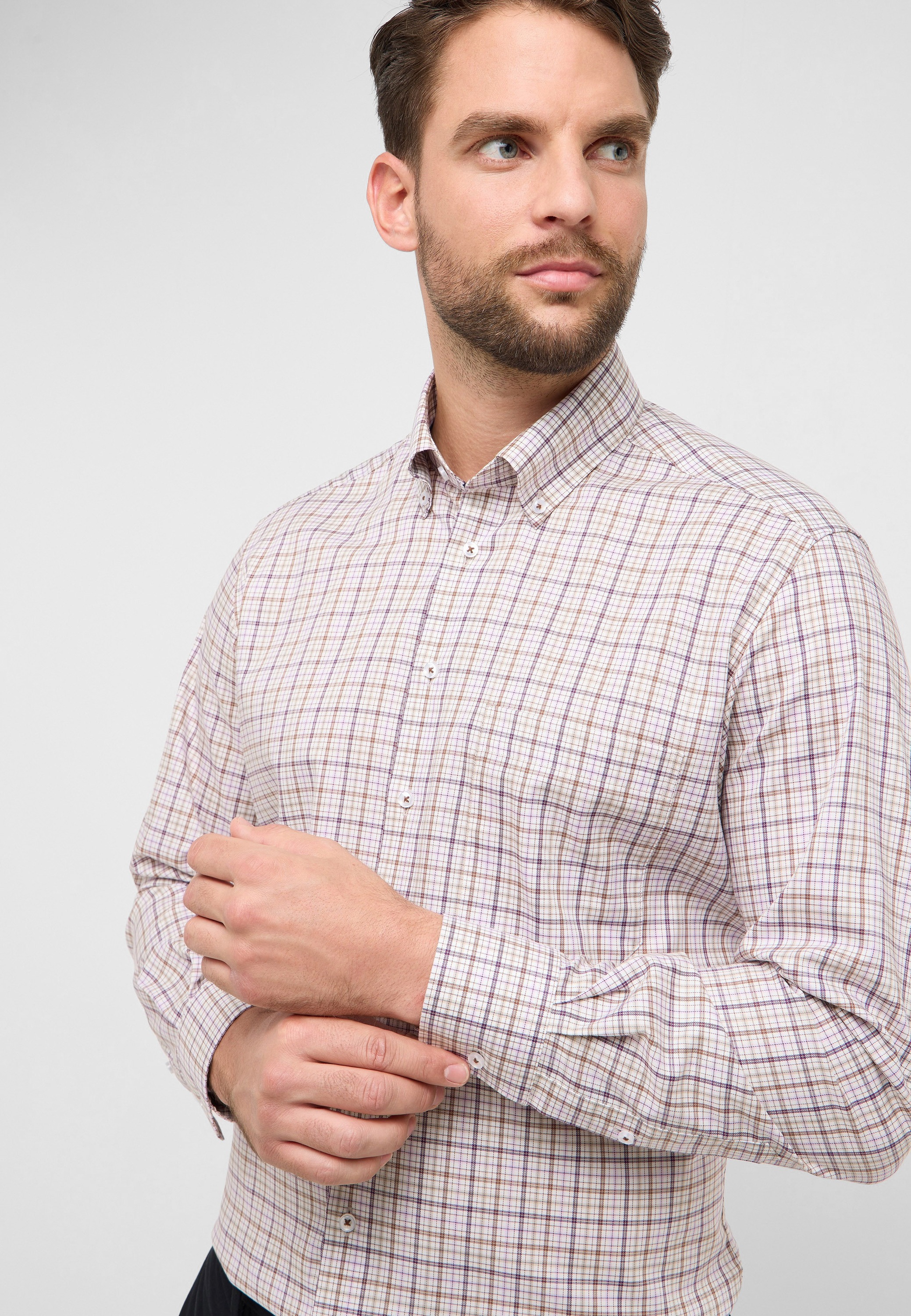 Thumbnail - Eterna Langarmhemd "COMFORT FIT" NON IRON (bügelfrei)