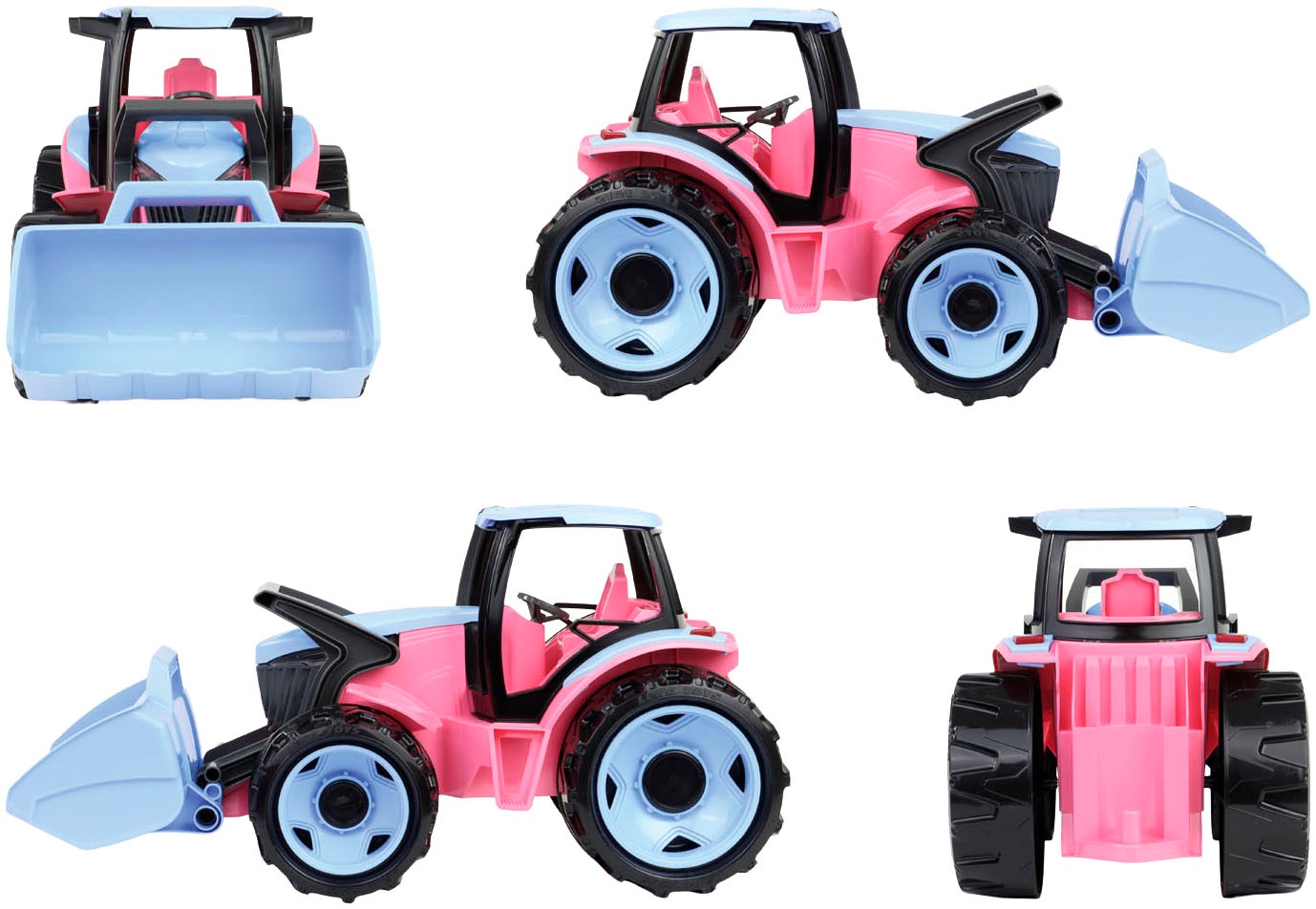 Lena® Spielzeug-Traktor »Giga Trucks Traktor mit Lader, Rosa« Made in Europe