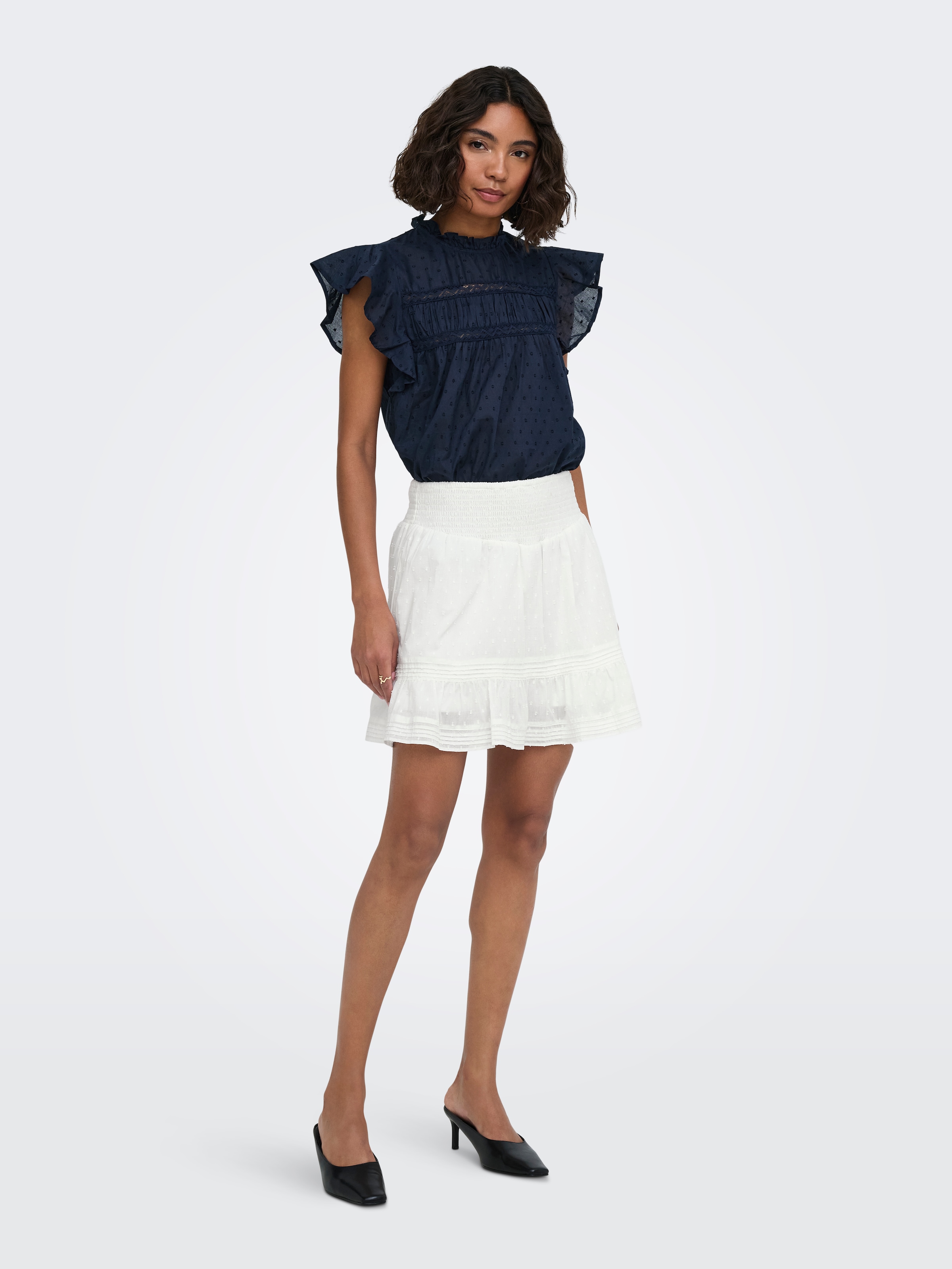 ONLY Sommerrock »ONLKATTI SHORT SKORT WVN NOOS« Baumwolle