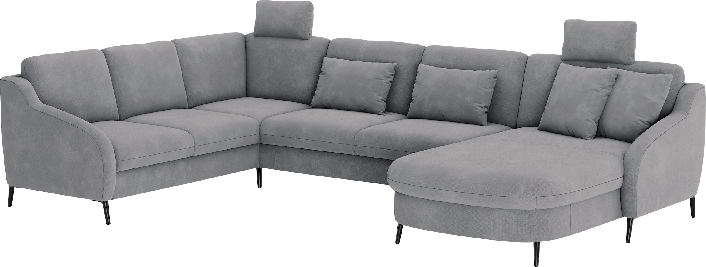 sit&more Wohnlandschaft »Soul U-Form«, wahlweise mit Bettfunktion und Bettkasten oder Schubkasten