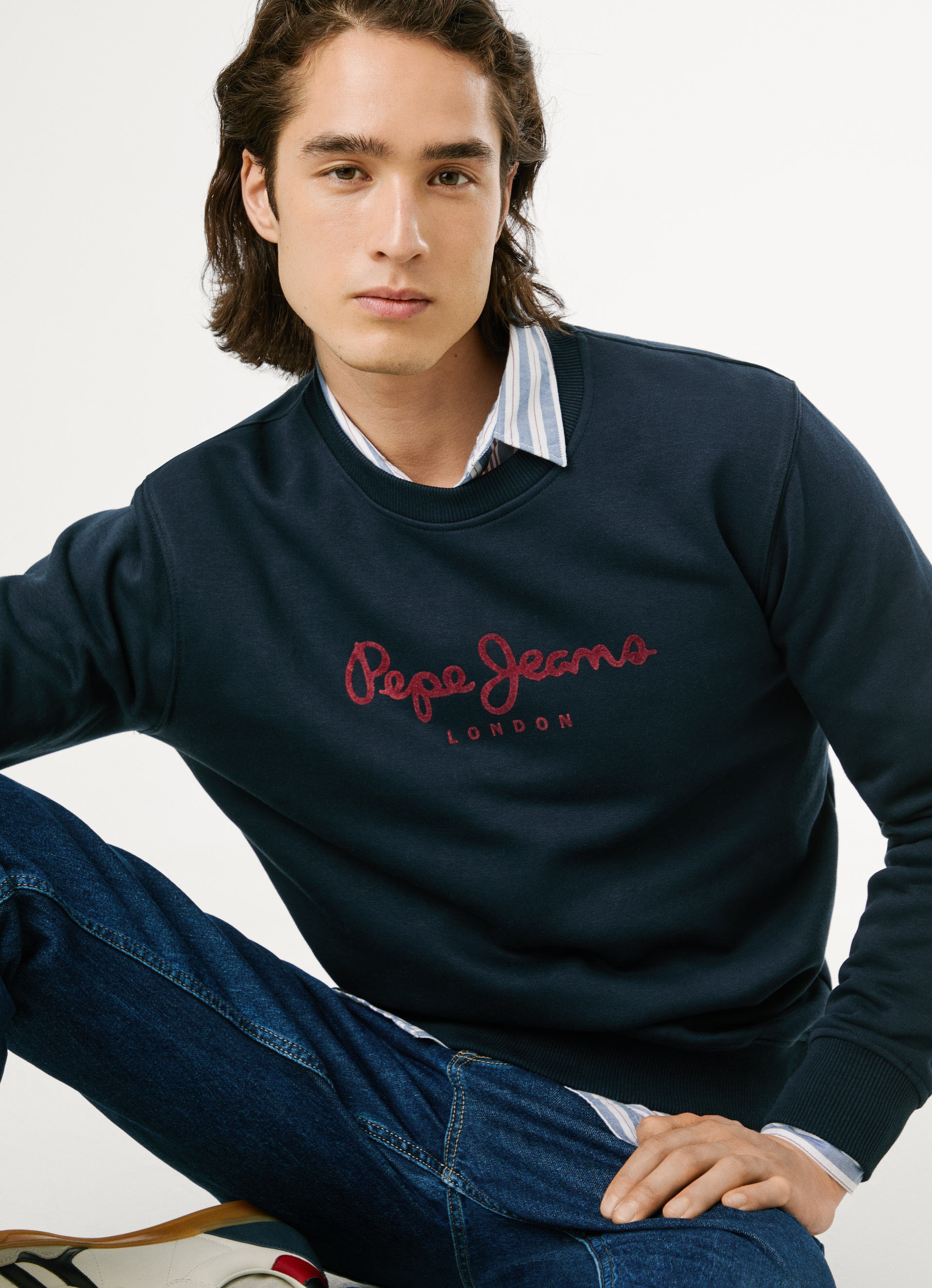 Pepe Jeans Sweatshirt »MACBETH PLAIN CREW«, Regular Fit mit Rundhals