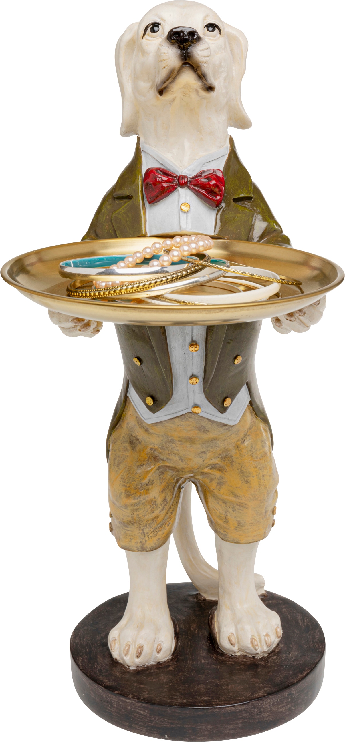 Kare Design Dekofigur "Gentleman Dog Tray" verschiedene Größen