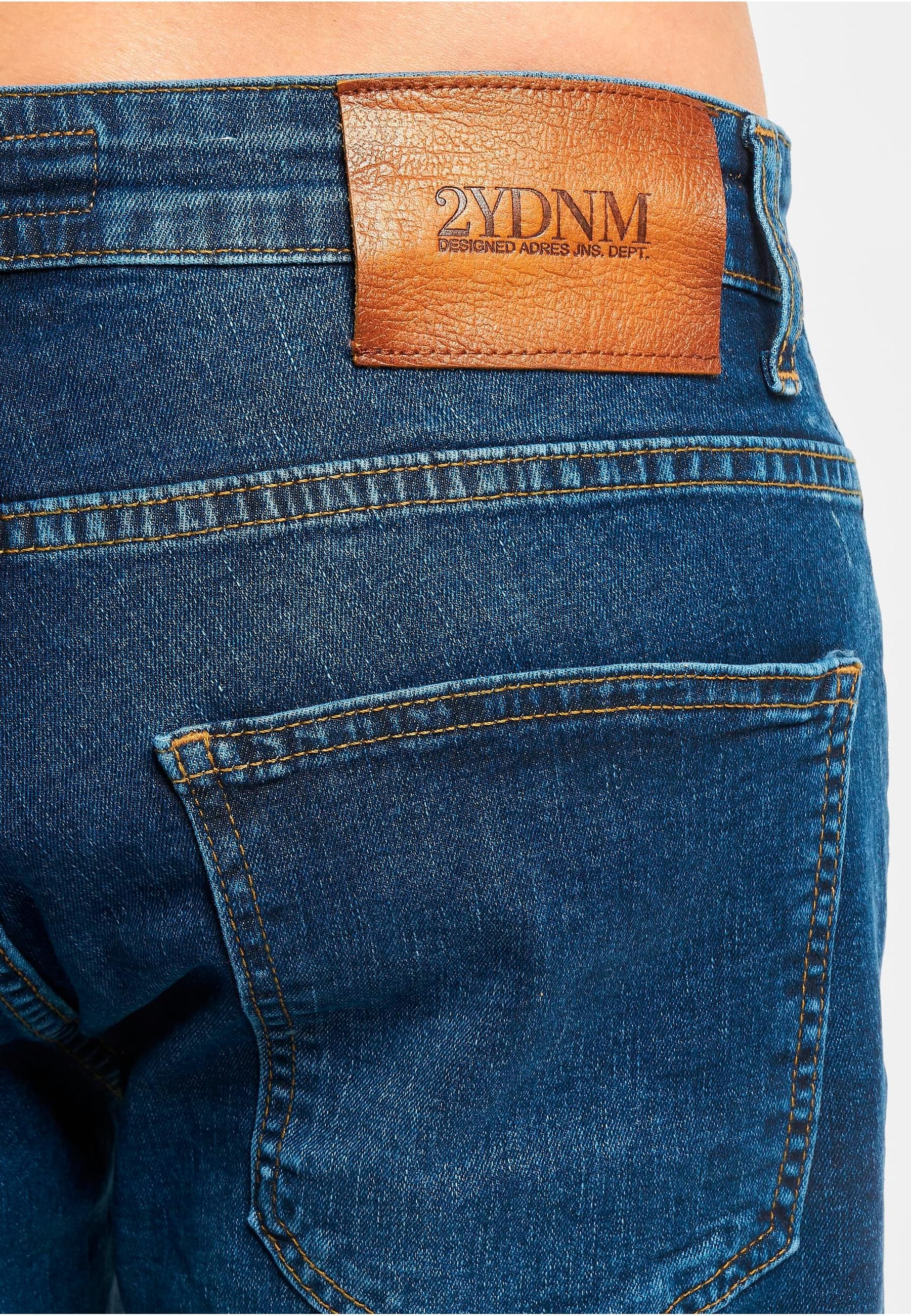 2Y Studios Stoffhose »2Y Studios Herren 2Y Basic Slim Fit Denim Shorts«, (1 tlg.)