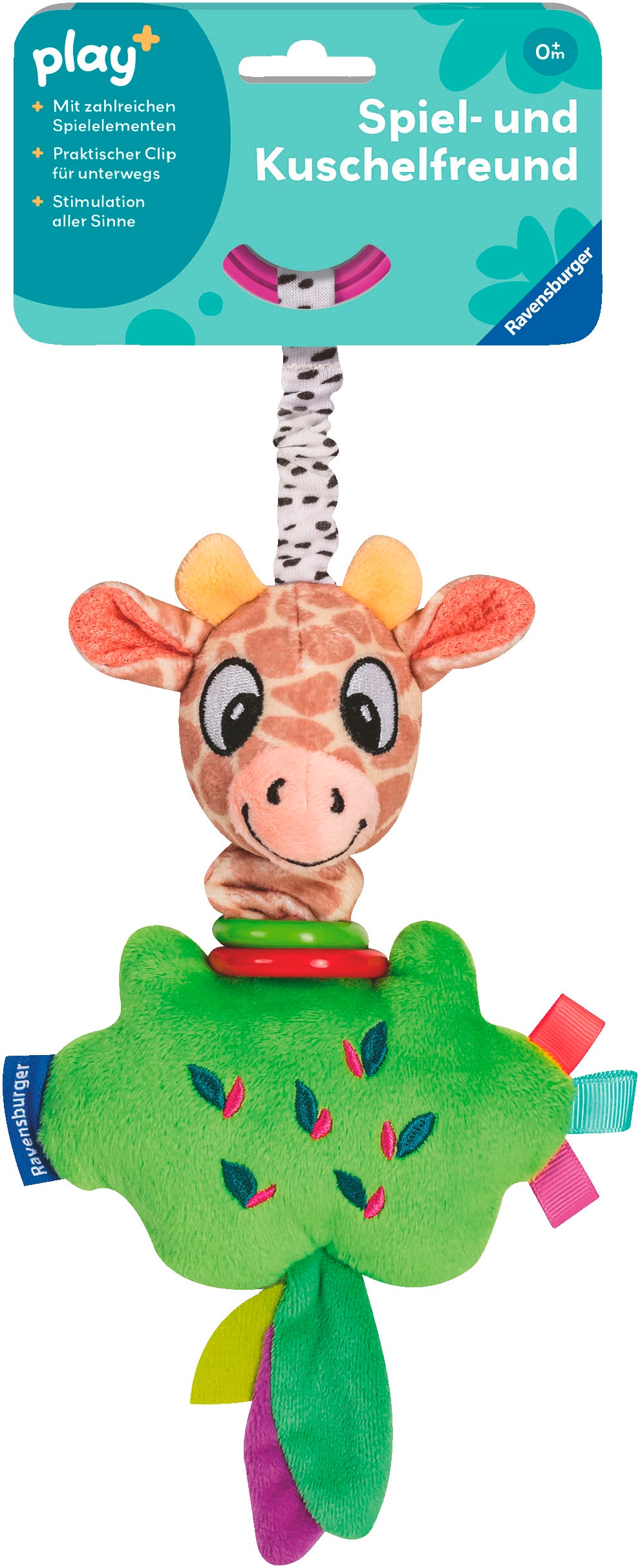 Greifspielzeug »Play+ Zappel-Giraffe«, FSC® - schützt Wald - weltweit