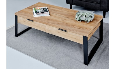 MCA furniture Couchtisch »Lubao«, 2-er Set Wohnzimmertisch in Massivholz  Asteiche geölt bestellen | BAUR