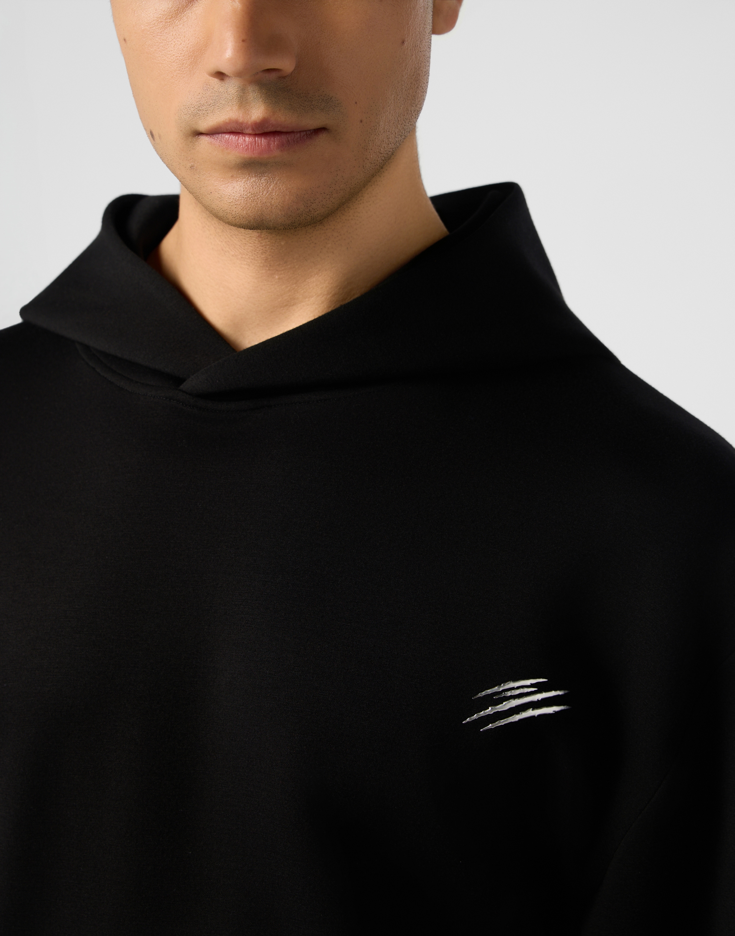 PLEIN SPORT Sweatshirt »Fleece Hoodie Chrome Scratch«
