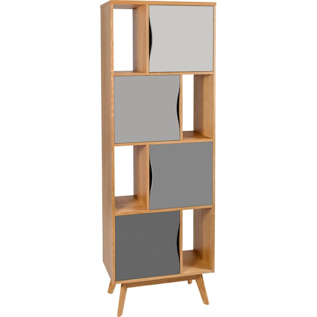 Woodman Bücherregal »Avon«, Höhe 191 cm, Holzfurnier aus Eiche, schlichtes  skandinavisches Design bestellen | BAUR