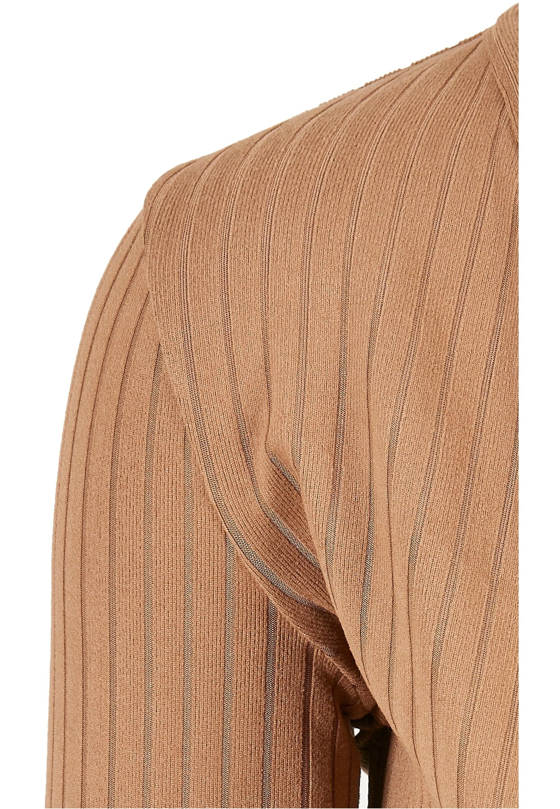 URBAN CLASSICS Longsleeve »Urban Classics Damen Ladies Cropped Rib Wrapped Longsleeve«, (1 tlg.)