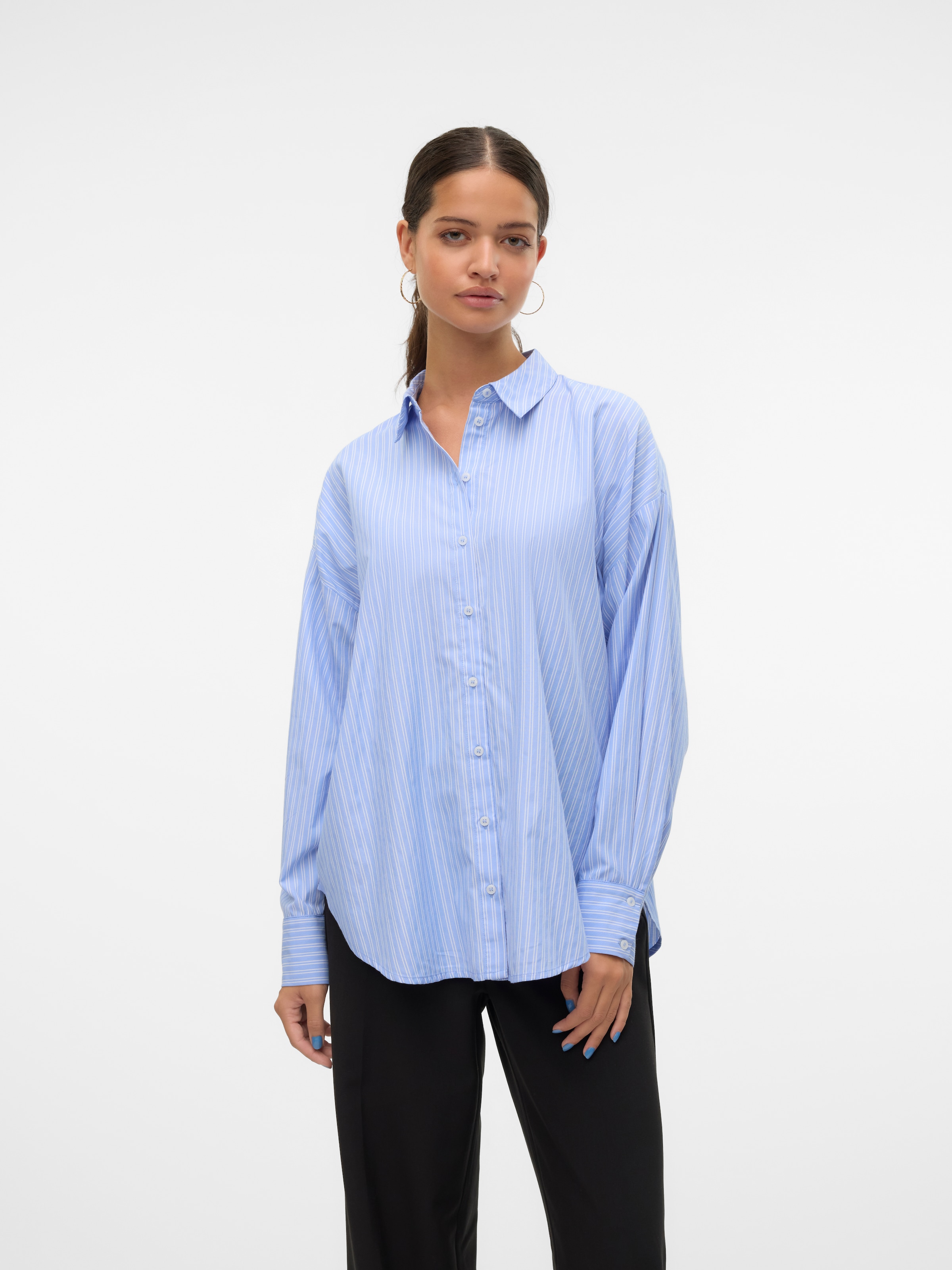 Vero Moda Langarmbluse "VMFANNI LS SHIRT WVN GA NOOS"