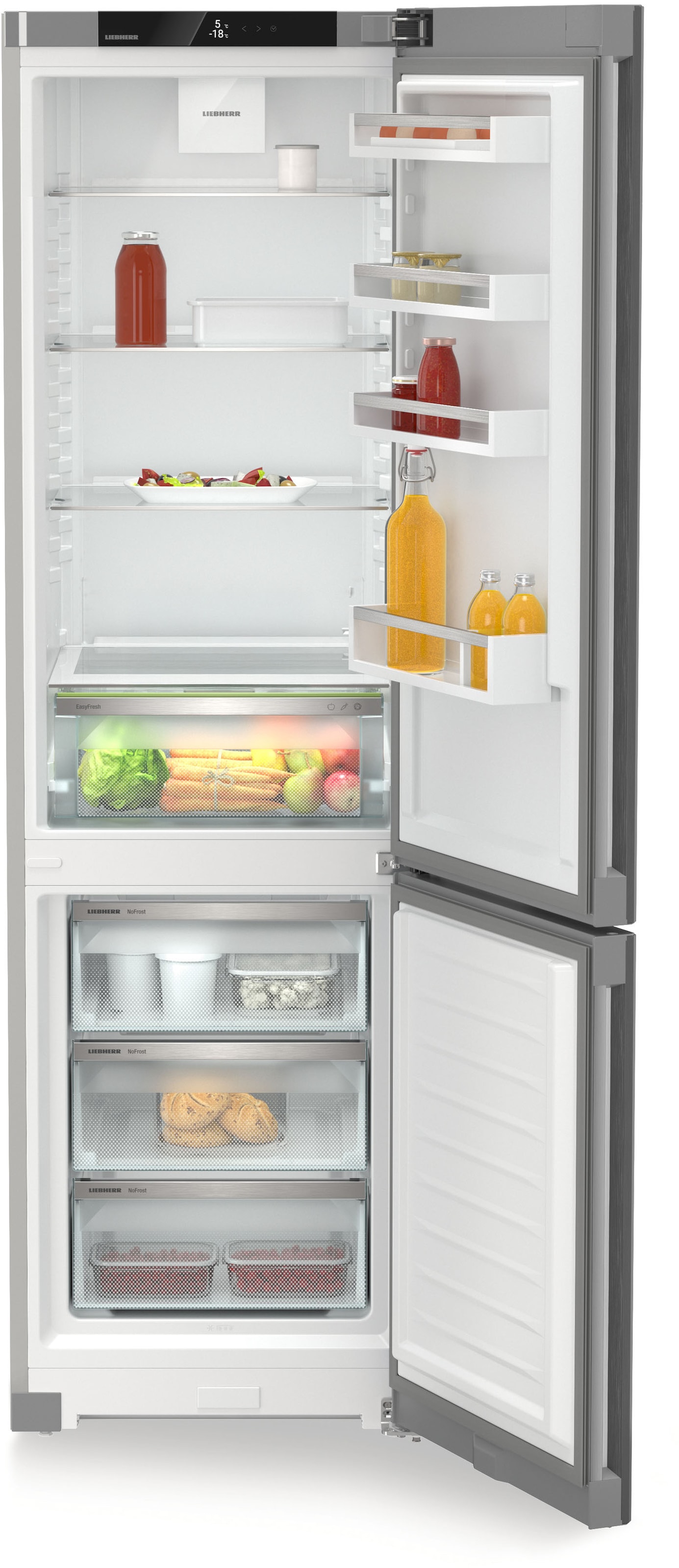 Liebherr Kühl-/Gefrierkombination Pure »KGNsf 57Va03_091706651« 201,5 cm hoch 59,7 cm breit