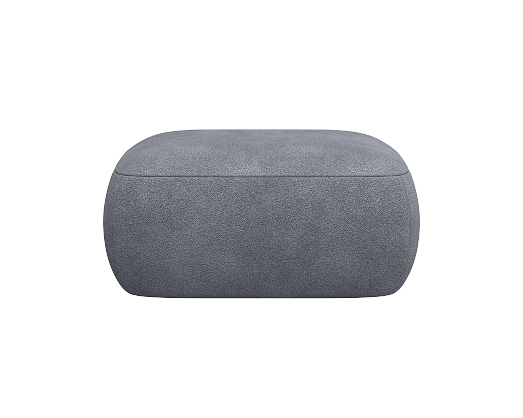 Pouf »Torino, rund, bodennah, Sitzhocker, Polsterhocker«, Modernes, organisches...