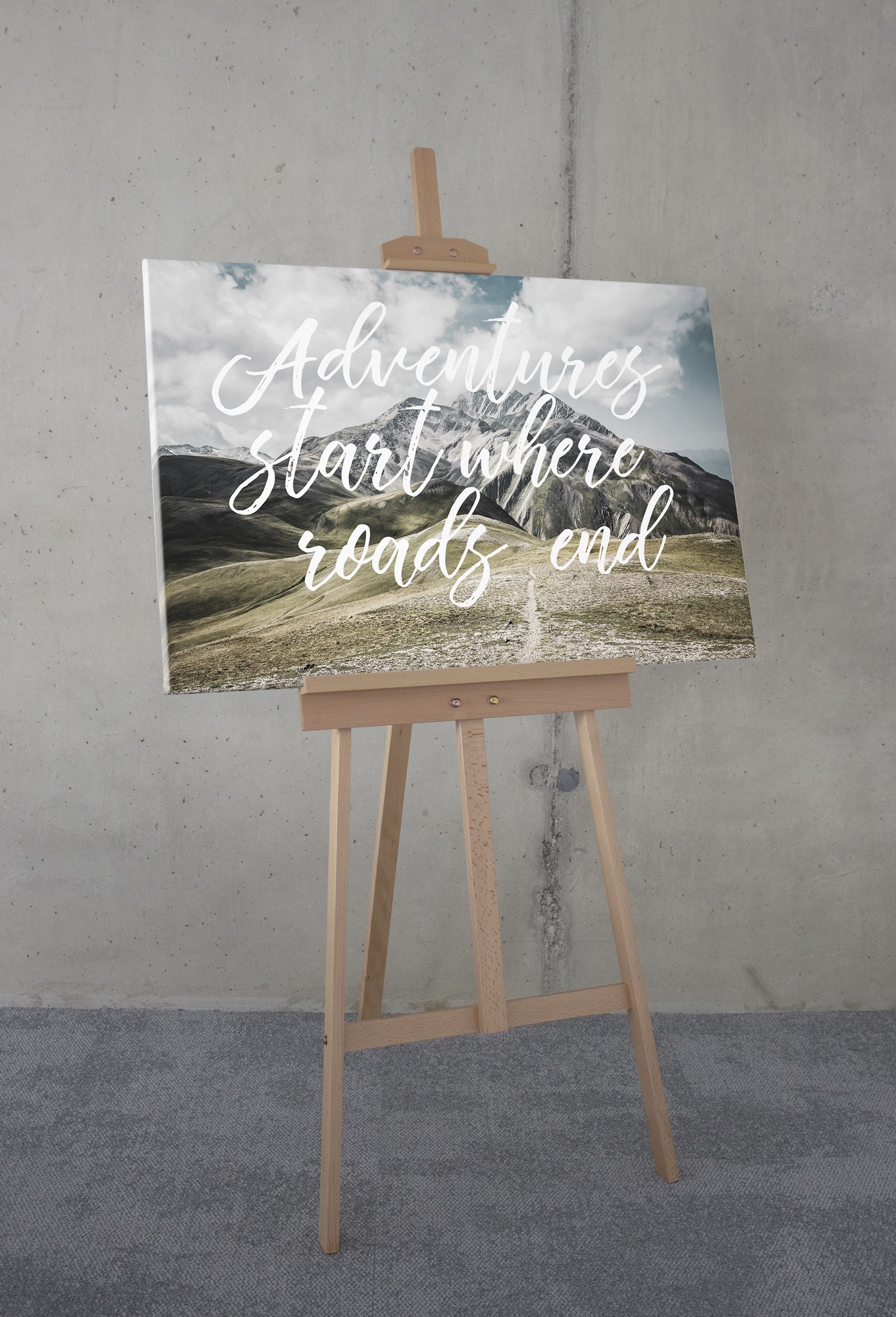 Komar Leinwandbild »Starting Now - Größe 60 x 90 cm«, Natur, (1 St.), Keilrahmenbild mi Echtholzrahmen