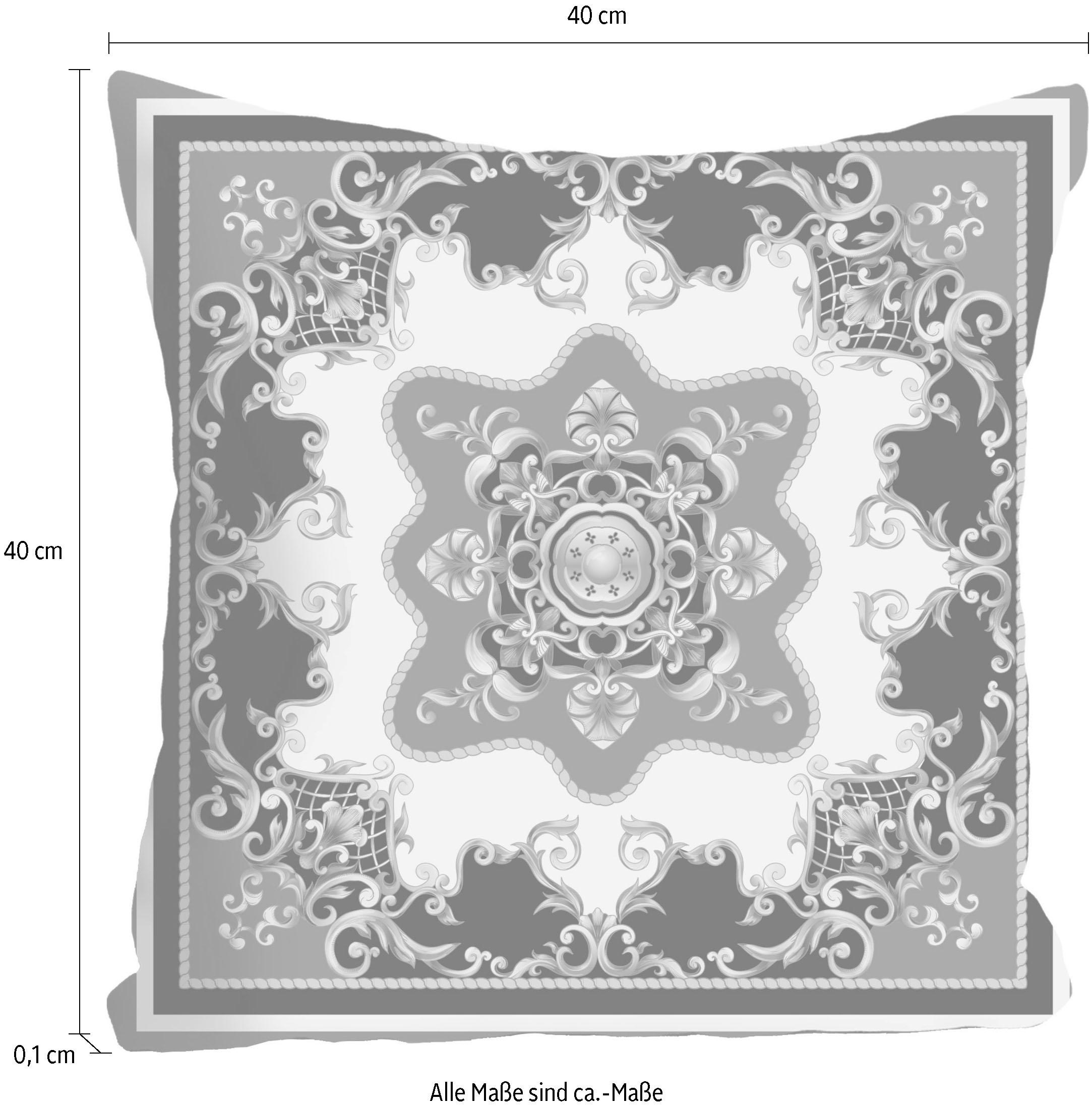 queence Dekokissen »»Ornament«,« Kissenhülle ohne Füllung, 1 Stück