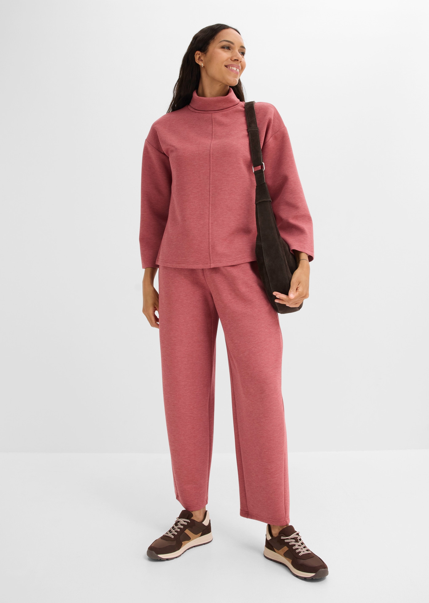 bonprix Sweatshirt , mit hohem Stehkragen, in Soft-Touch Qualität, lässig geschnitten
