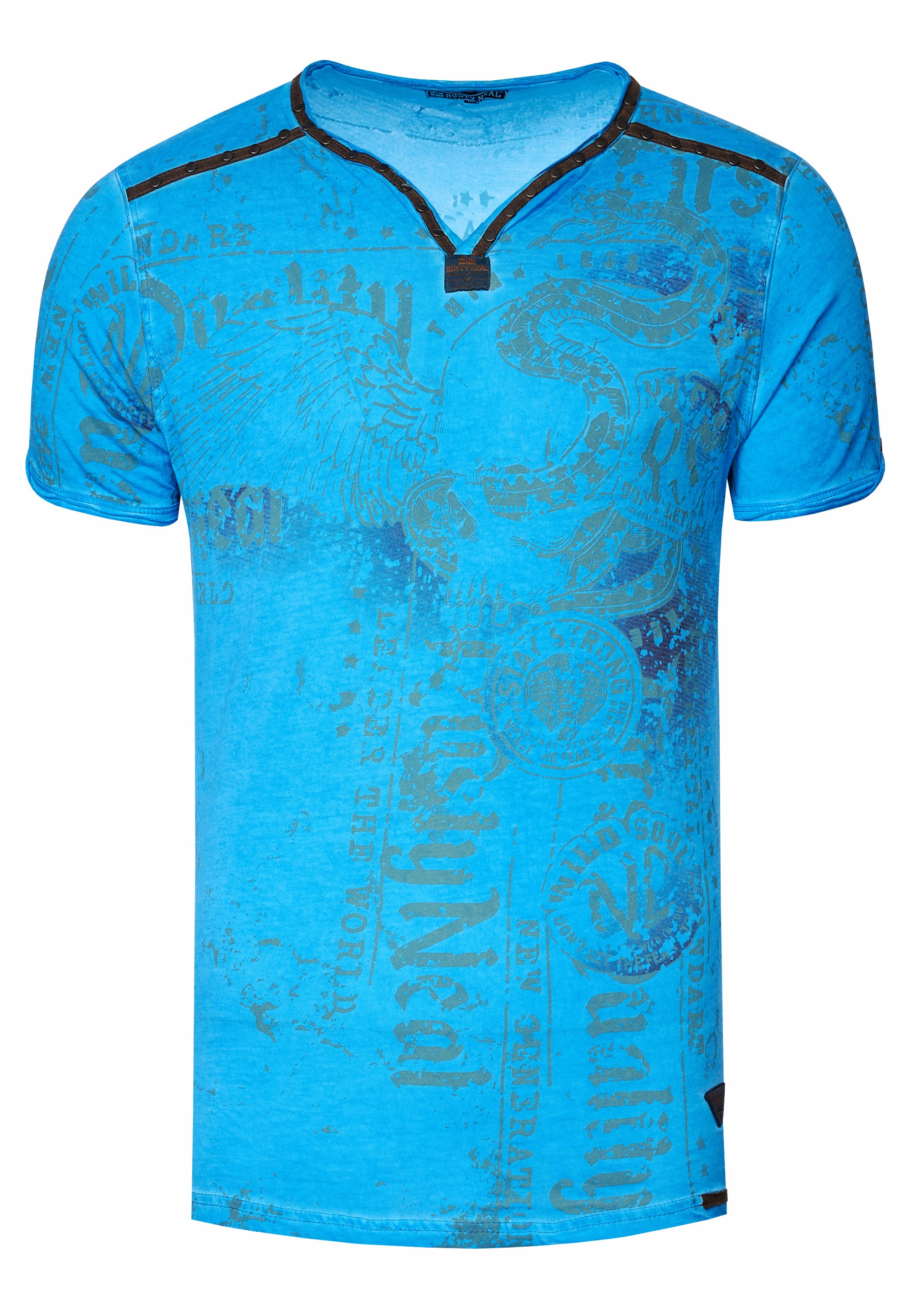 Rusty Neal T-Shirt, mit Allover-Druck