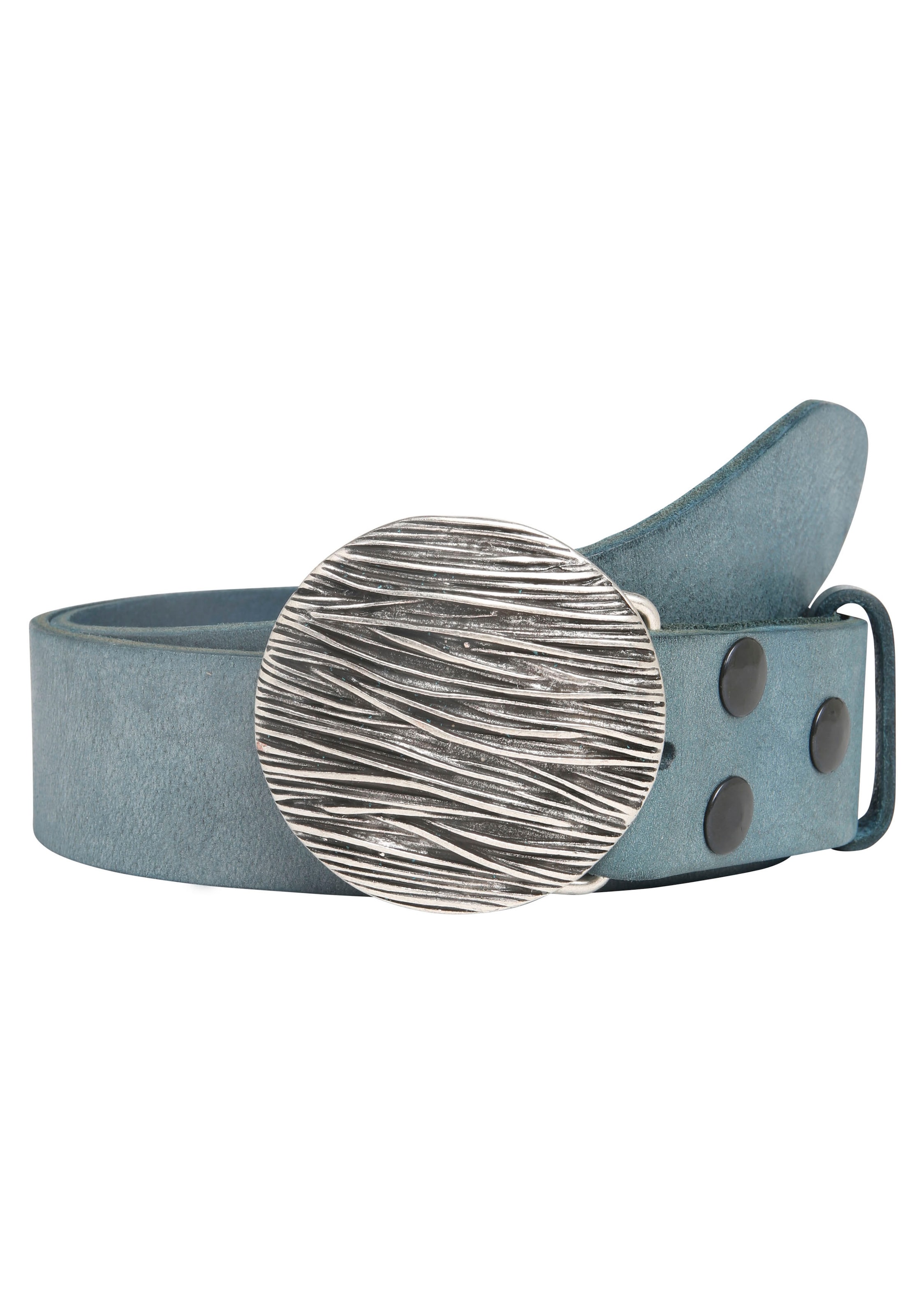 Rettungsring Gürtel Ledergürtel mit austauschbarer Schließe "Seegras Rund" günstig online kaufen