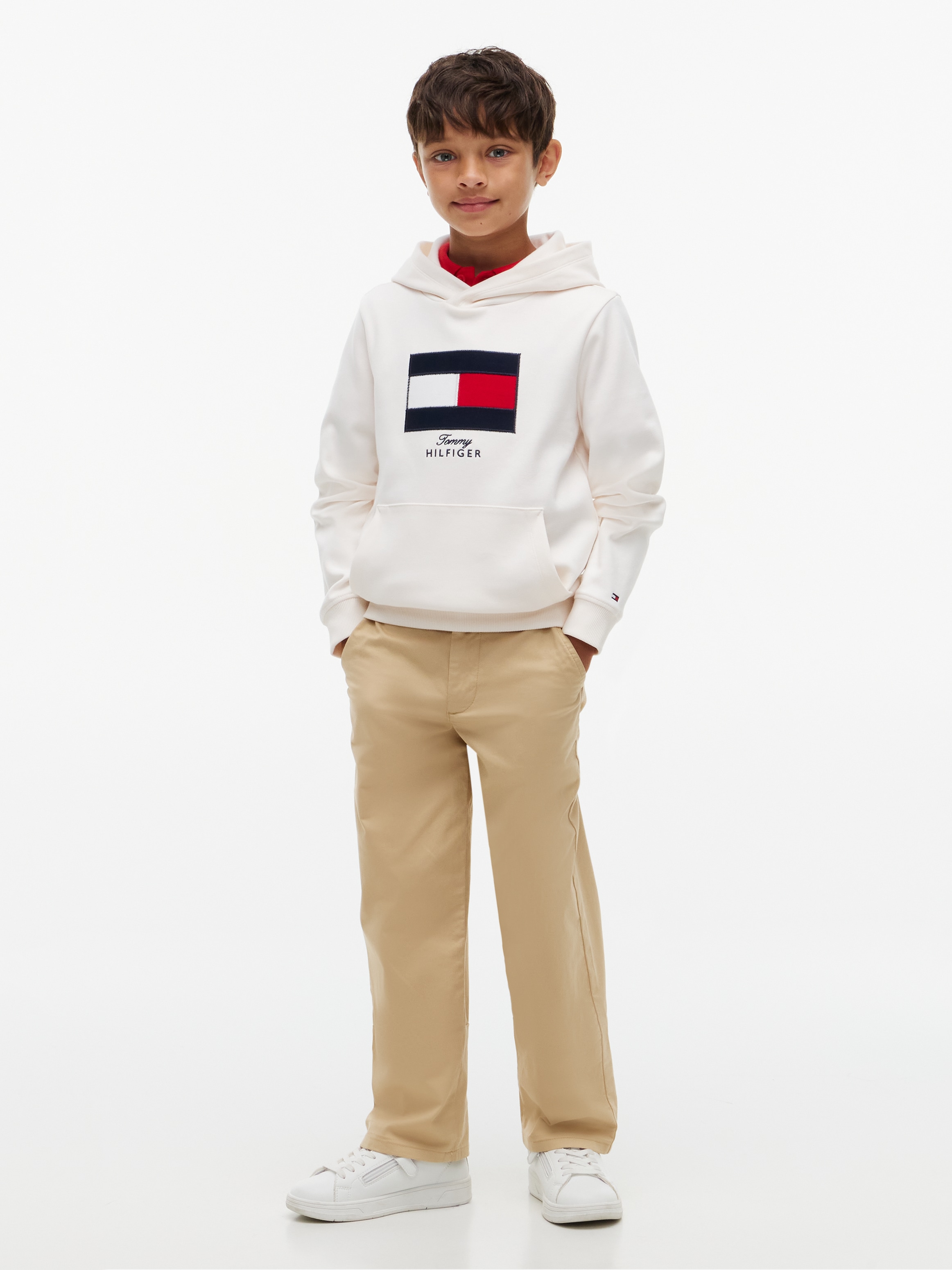 Tommy Hilfiger Kapuzensweatshirt »HERITAGE«, Regular Fit, Kängurutasche, Kinder bis 16 Jahre
