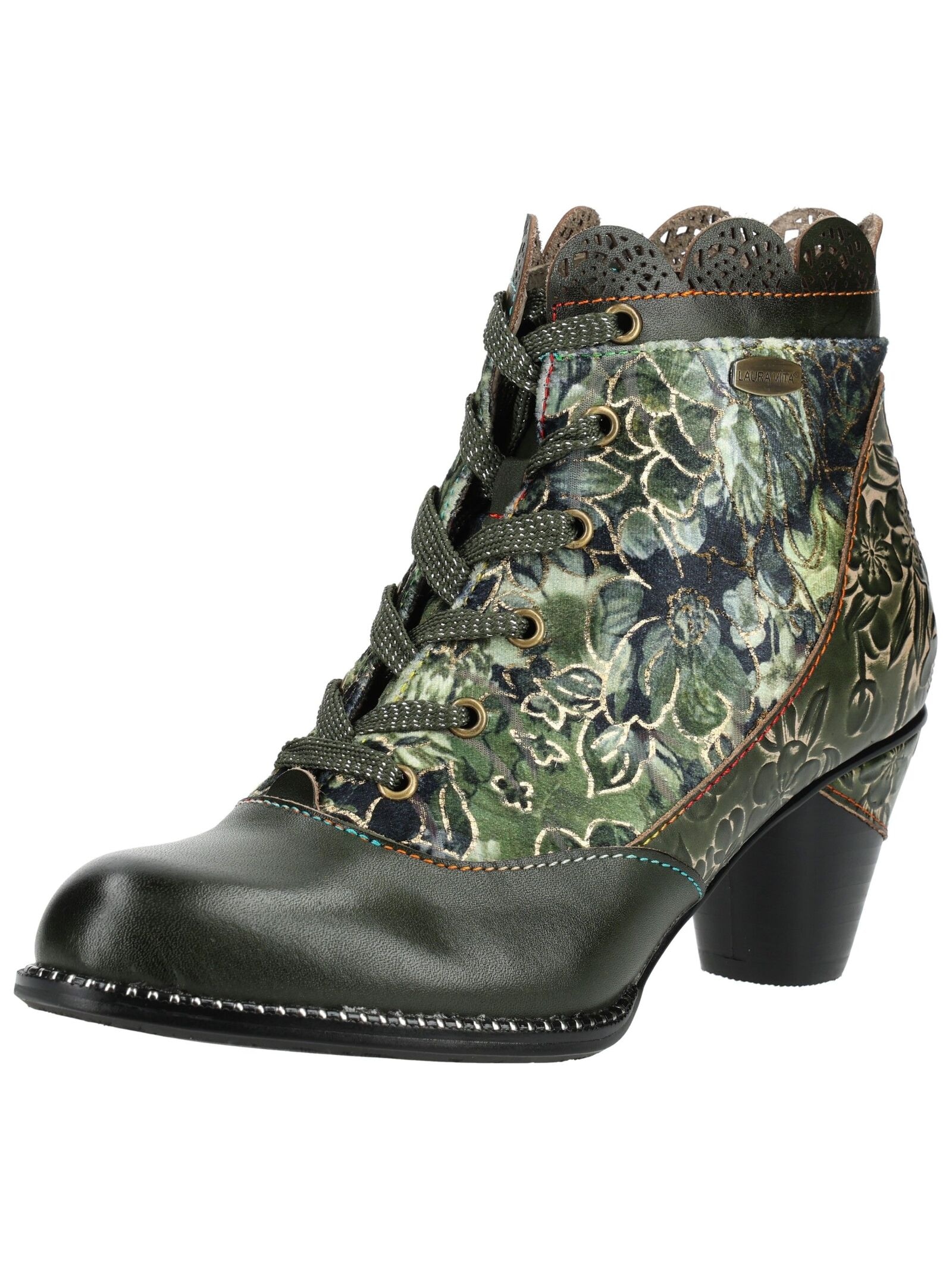 LAURA VITA Schnürstiefelette »LAURA VITA Stiefelette Leder/Textil«