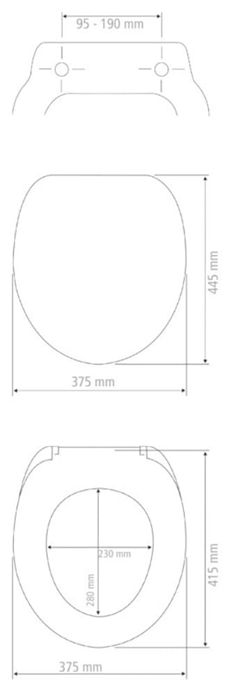 WENKO WC-Sitz »Ikaria Weiß matt«, (1 St.), aus Duroplast, mit Absenkautomatik