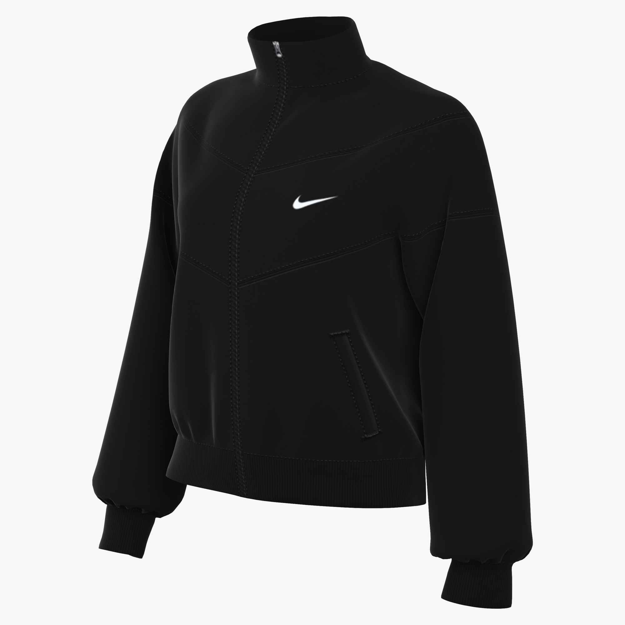 Nike Sportswear Trainingsjacke »W NSW NK WR POLY KNIT JKT« sportlicher Stil, mit Stehkragen, wasserabweisend, windabweisend