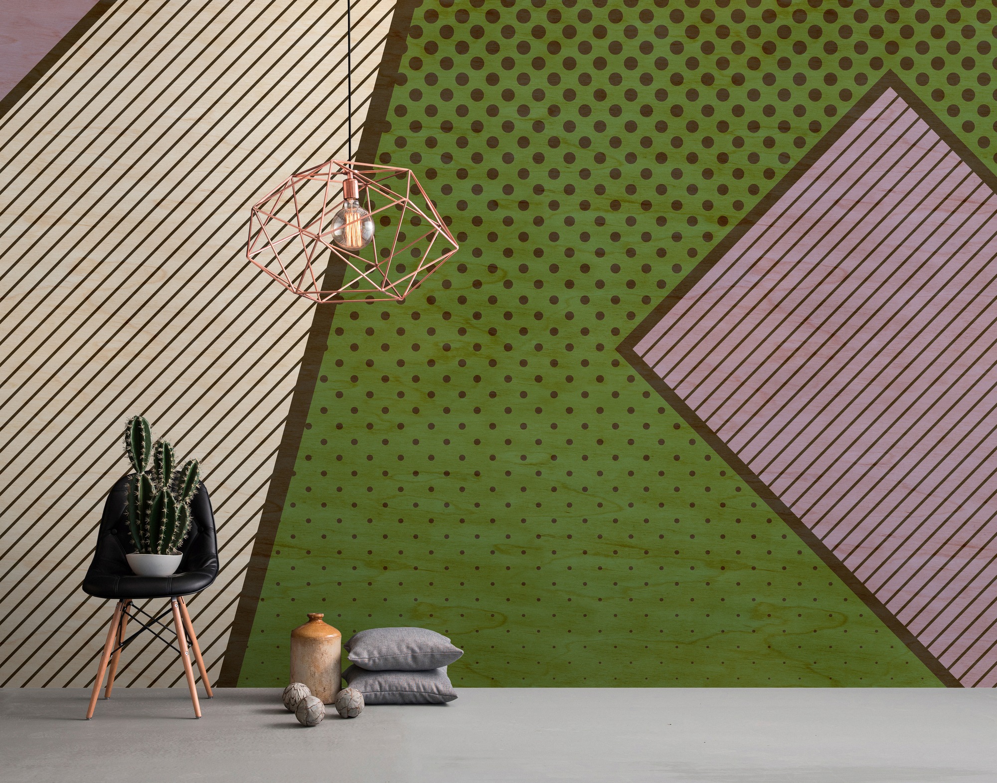 living walls Fototapete »Walls by Patel Pattern Play 3«, Vlies, Wand, Schräge