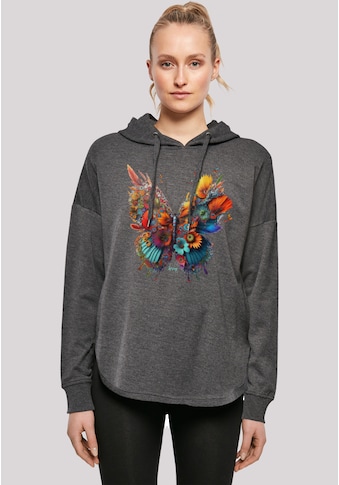 Kapuzenpullover »Schmetterling Blumen Oversize Hoodie«