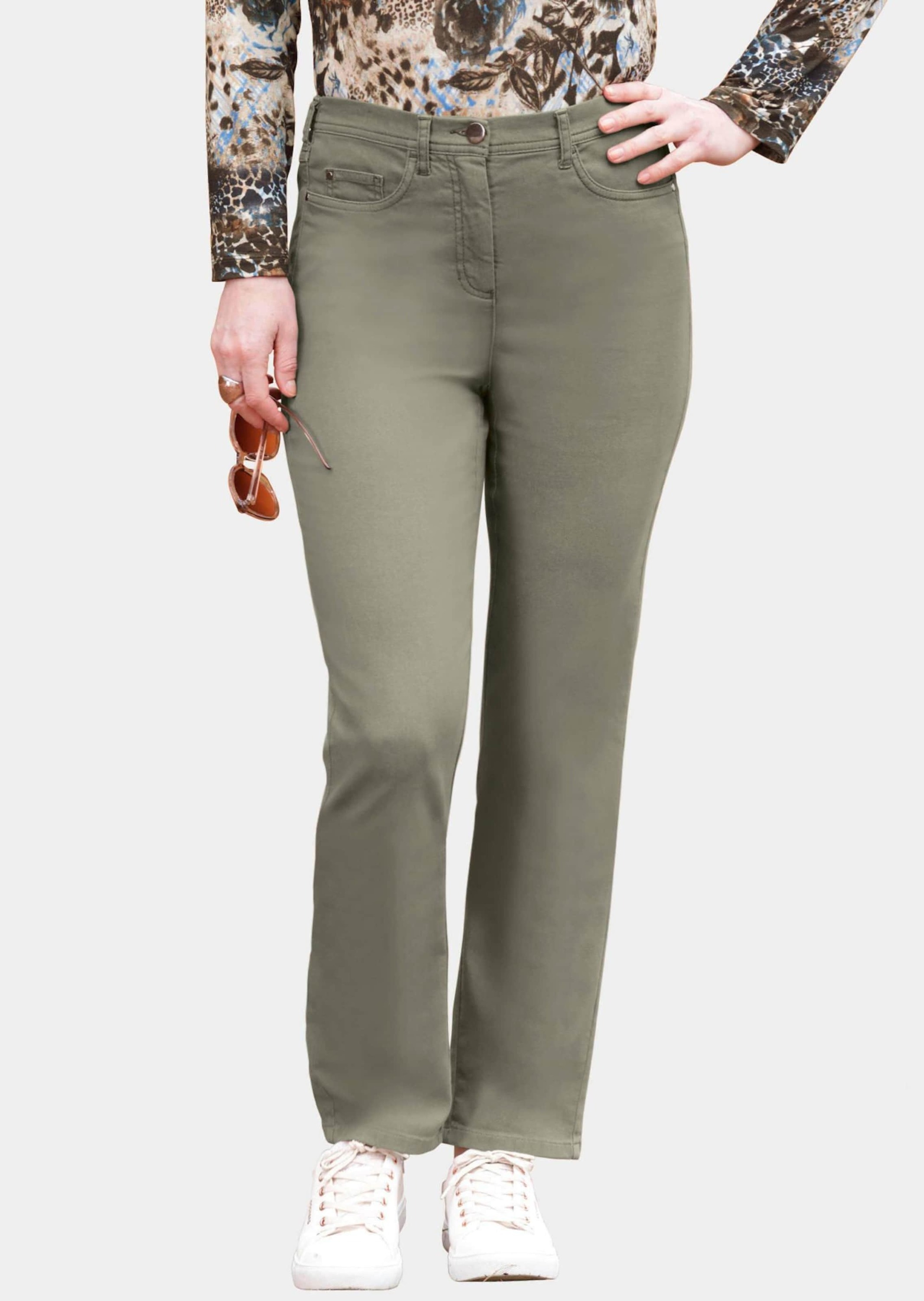 GOLDNER Regular-fit-Jeans "Kurzgröße Damen Jeans Slim Fit LOUISA, Stretch" günstig online kaufen