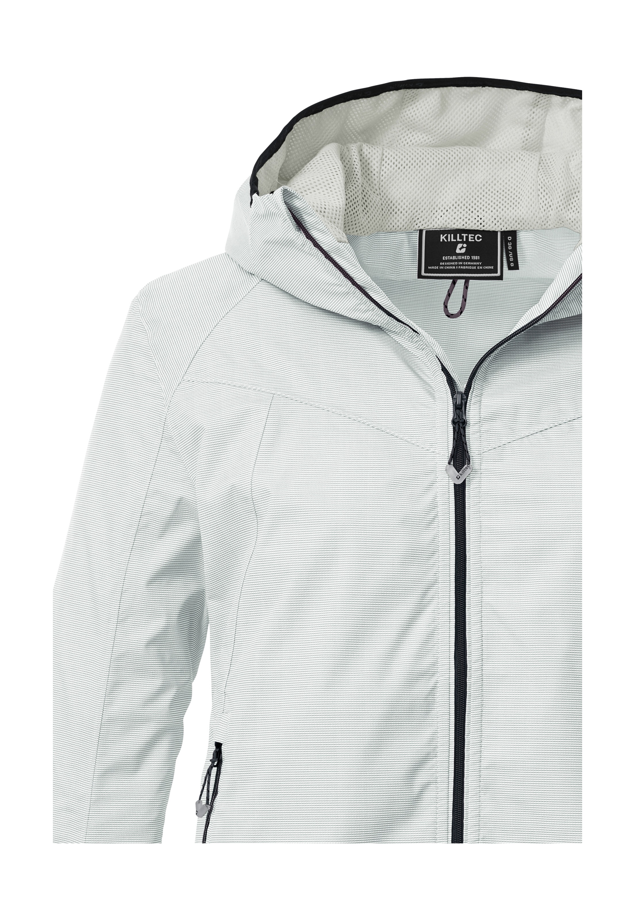 Funktionsjacke KILLTEC "KOS 22 WMN JCKT", Damen, Gr. 44, graugrün, Obermaterial: 100% Polyester;Futter: 100% Polyester, Jacken Funktionsjacke, Superleichte, wasserdichte Damenjacke, verstaubar, atmungsaktiv 2