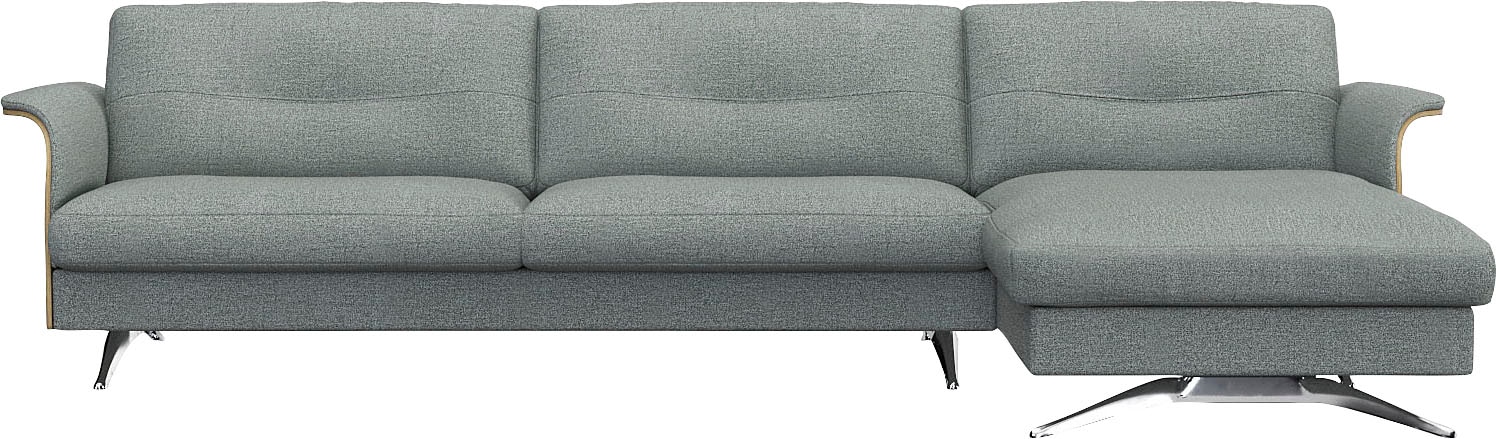 FLEXLUX Ecksofa "Glow Designsofa, bequem und komfortabel durch hochwertigen günstig online kaufen