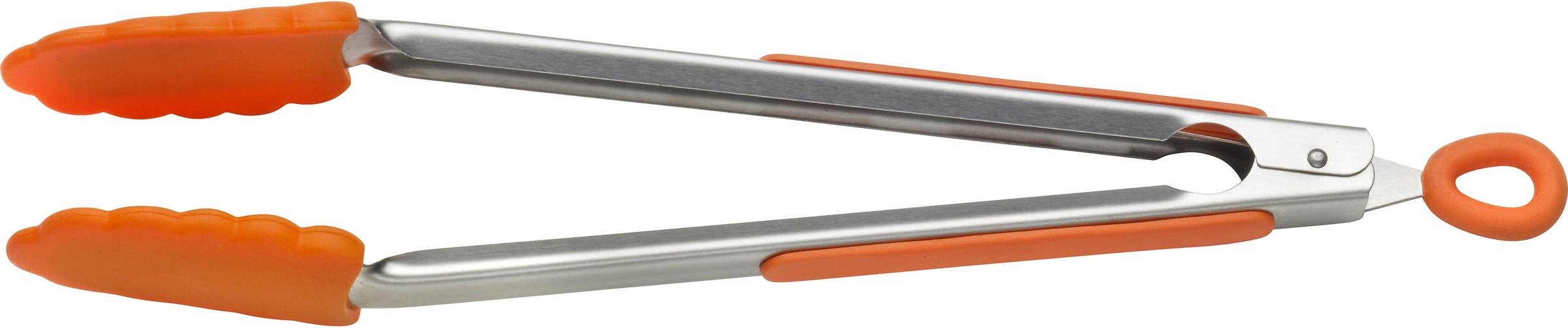 Thumbnail - PINTINOX Kochbesteck-Set "Pinti Silicone Orange" (Servierlöffel, Bratenwender, Zange), Edelstahl/Silikon