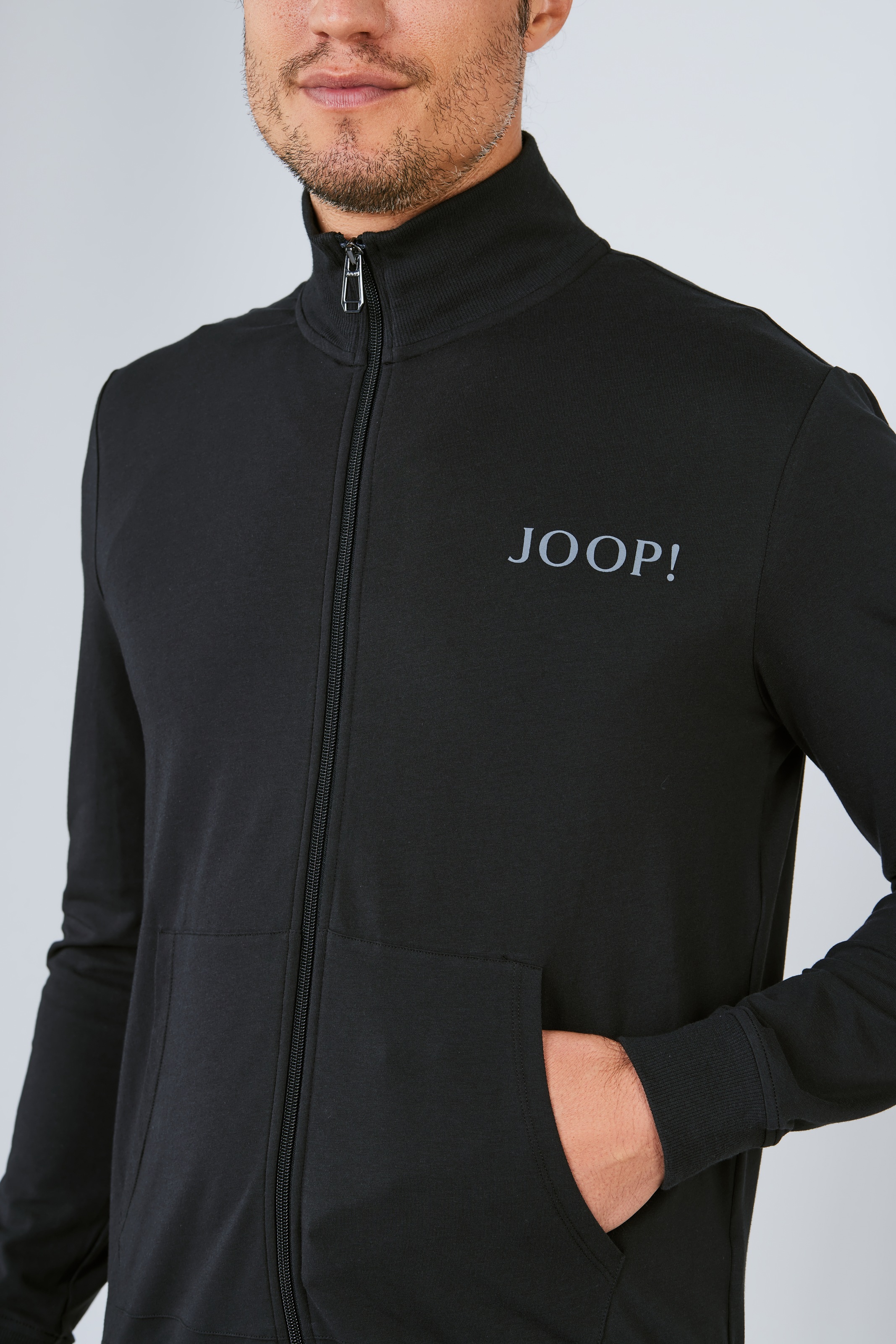 Joop! Sweatshirt JOOP "Sweatjacke Comfort 1er Pack", Herren, Gr. XL, schwarz, Obermaterial: 96% Baumwolle CO. 4% Elasthan EL., Sweatshirts Sweatshirt 3