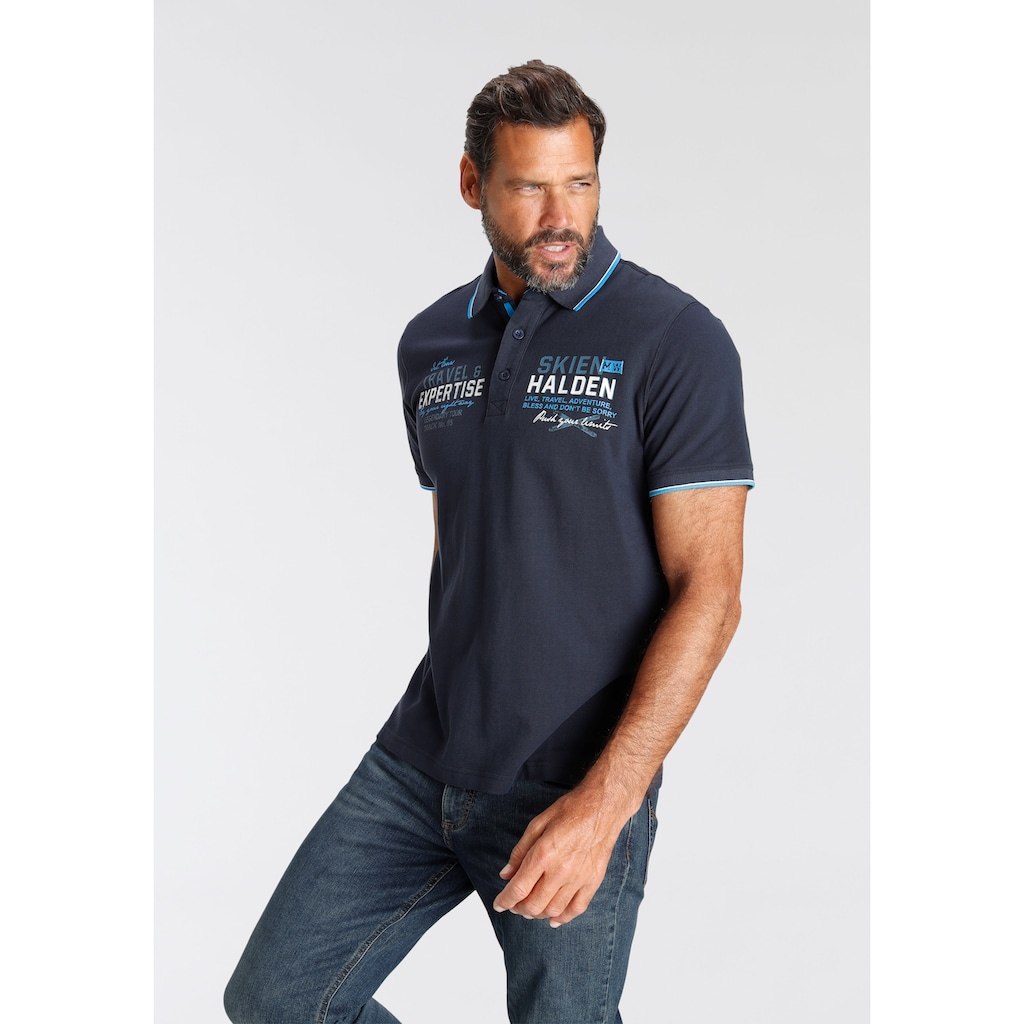 Man's World Poloshirt, mit modischem Print