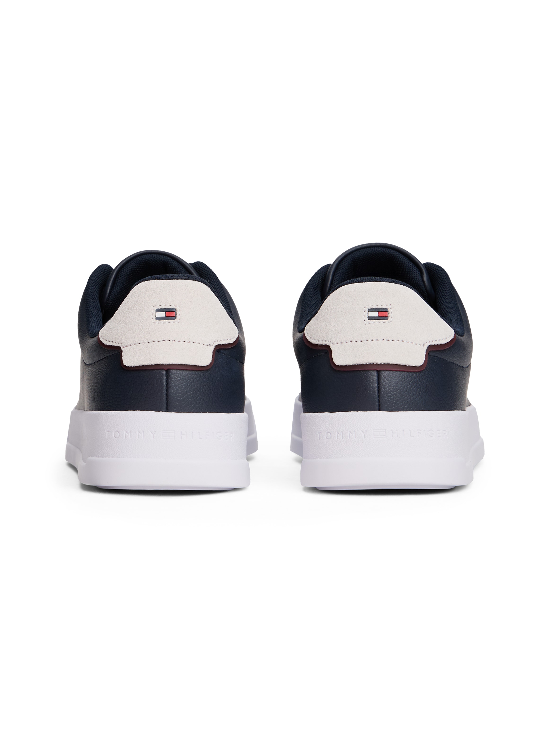 Tommy Hilfiger Plateausneaker »TH COURT LTH DETAIL ESS«, Freizeitschuh, Halbschuh, Schnürschuh mit seitlichem Logoschriftzug