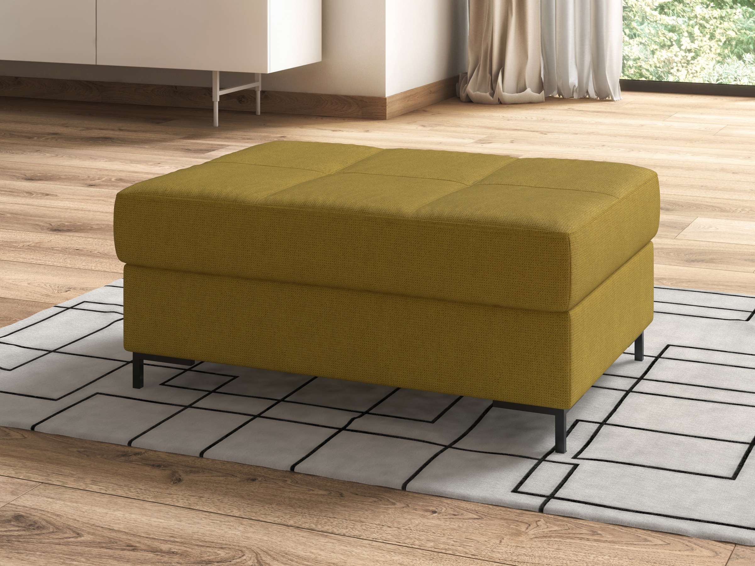 DOMO collection Polsterhocker »Capelo«, inklusive Federkern