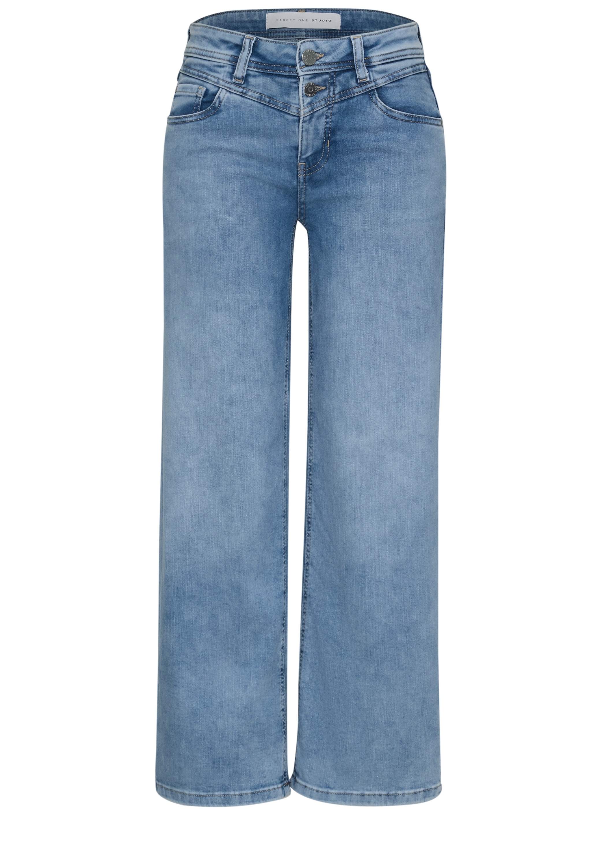 STREET ONE STUDIO Loose-fit-Jeans mit Wide Legs