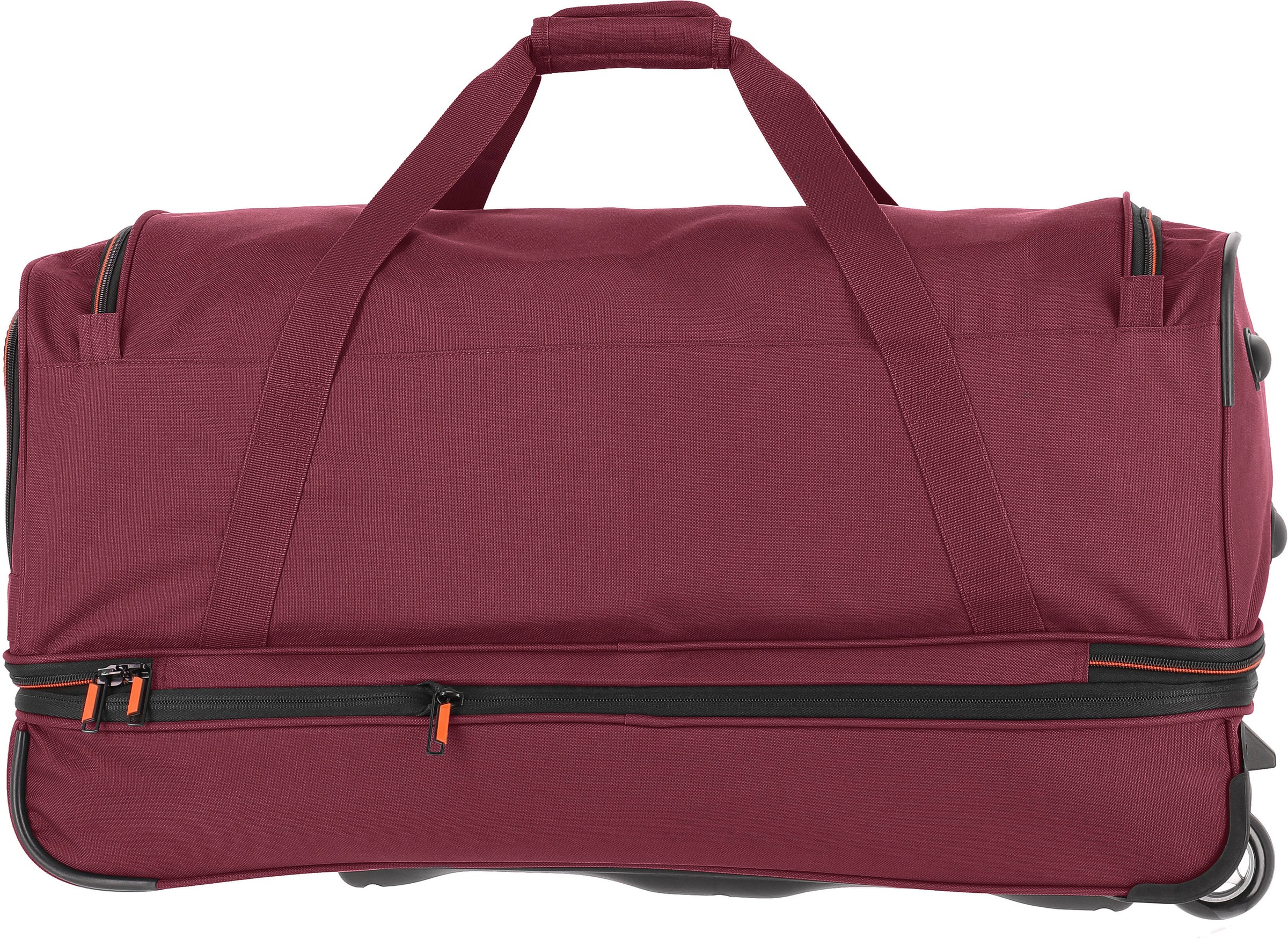 travelite Reisetasche »Basics, 70 cm, bordeaux«, Duffle Bag Reisegepäck Sporttasche Reisebag mit Trolleyfunktion